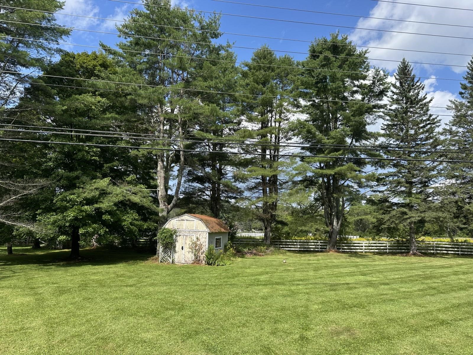 Large Level Lawn with Tool Shed 26064820