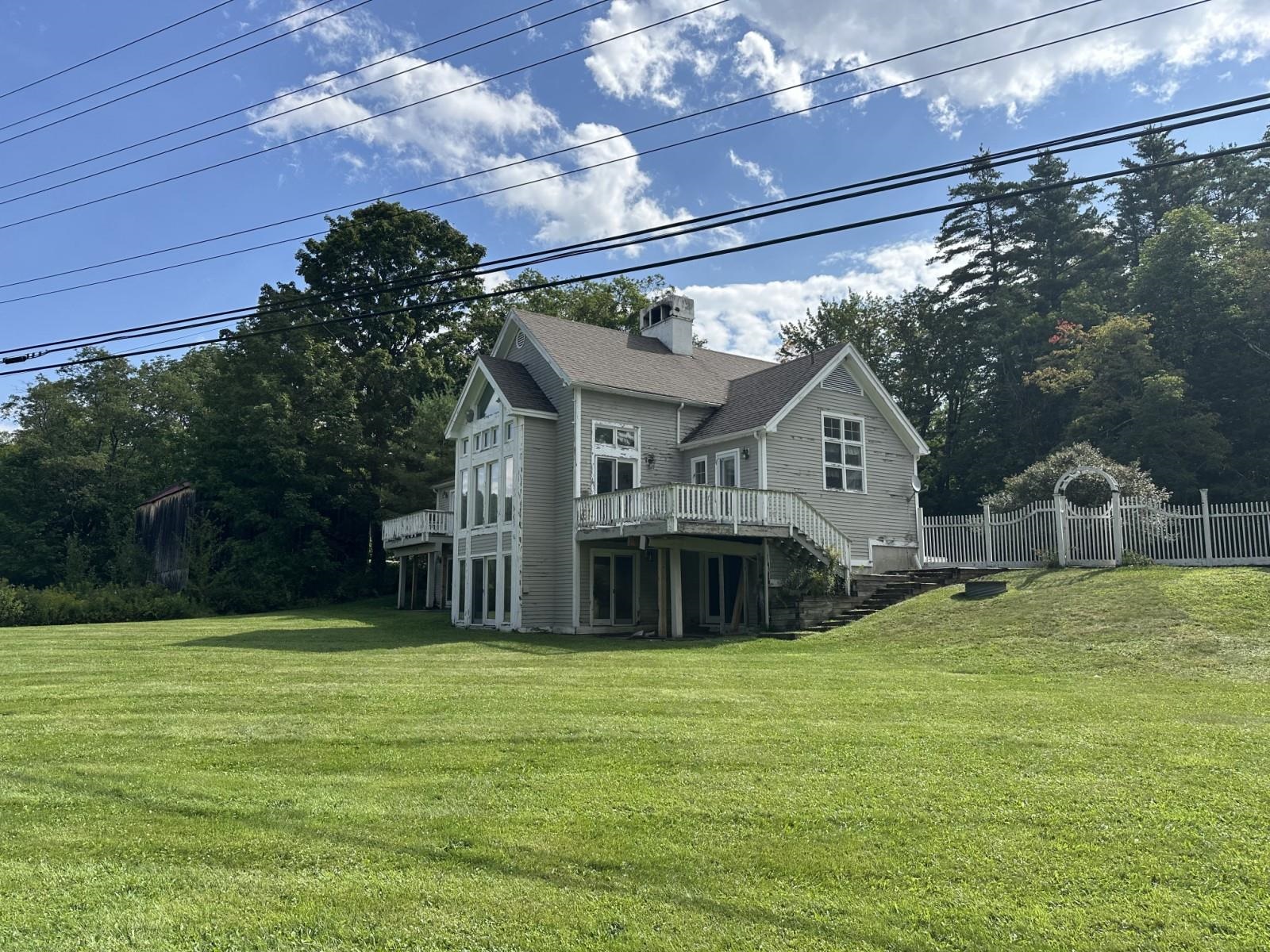 Rear and Side of House