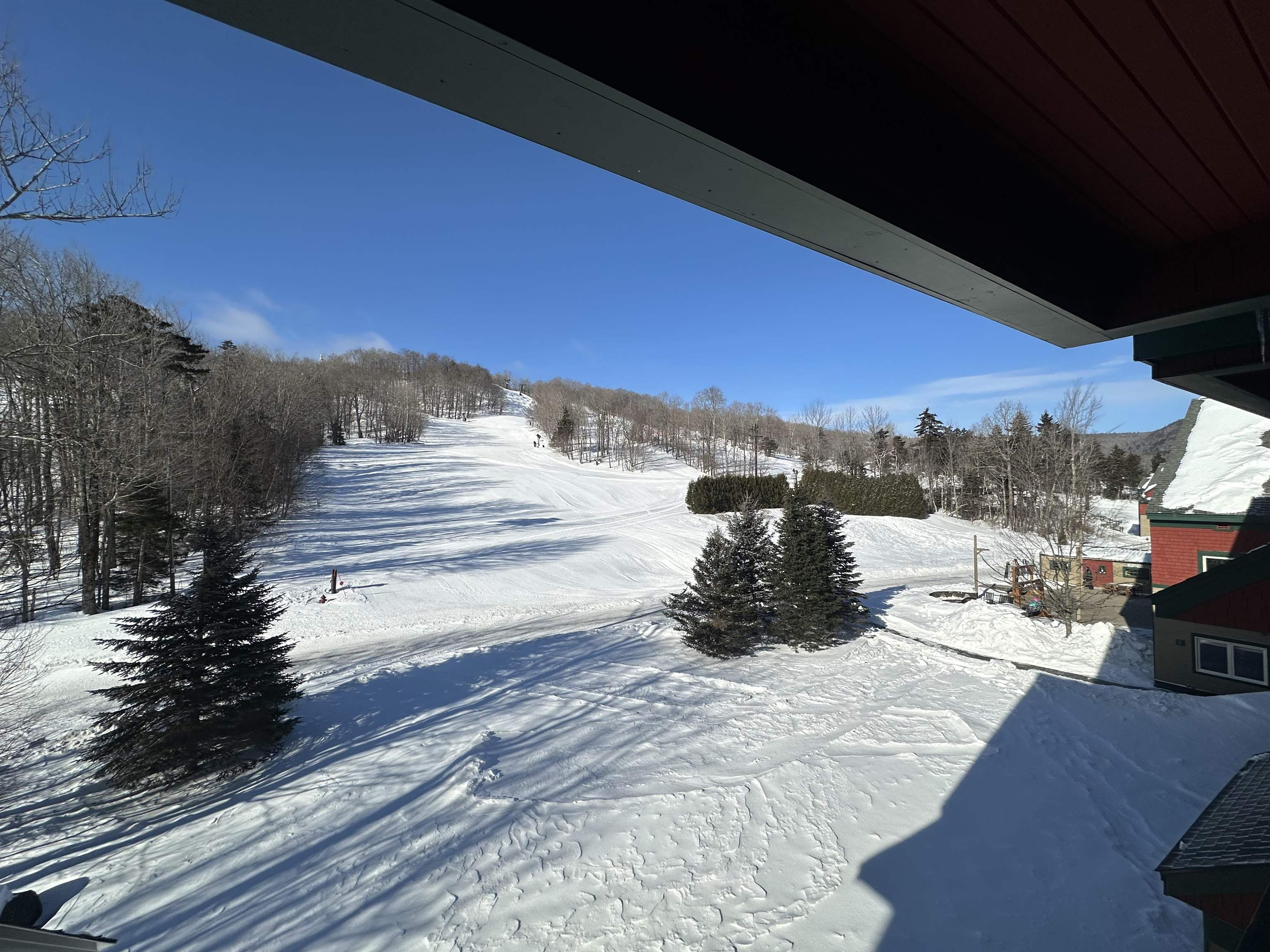 Beautiful mountain view from the deck
