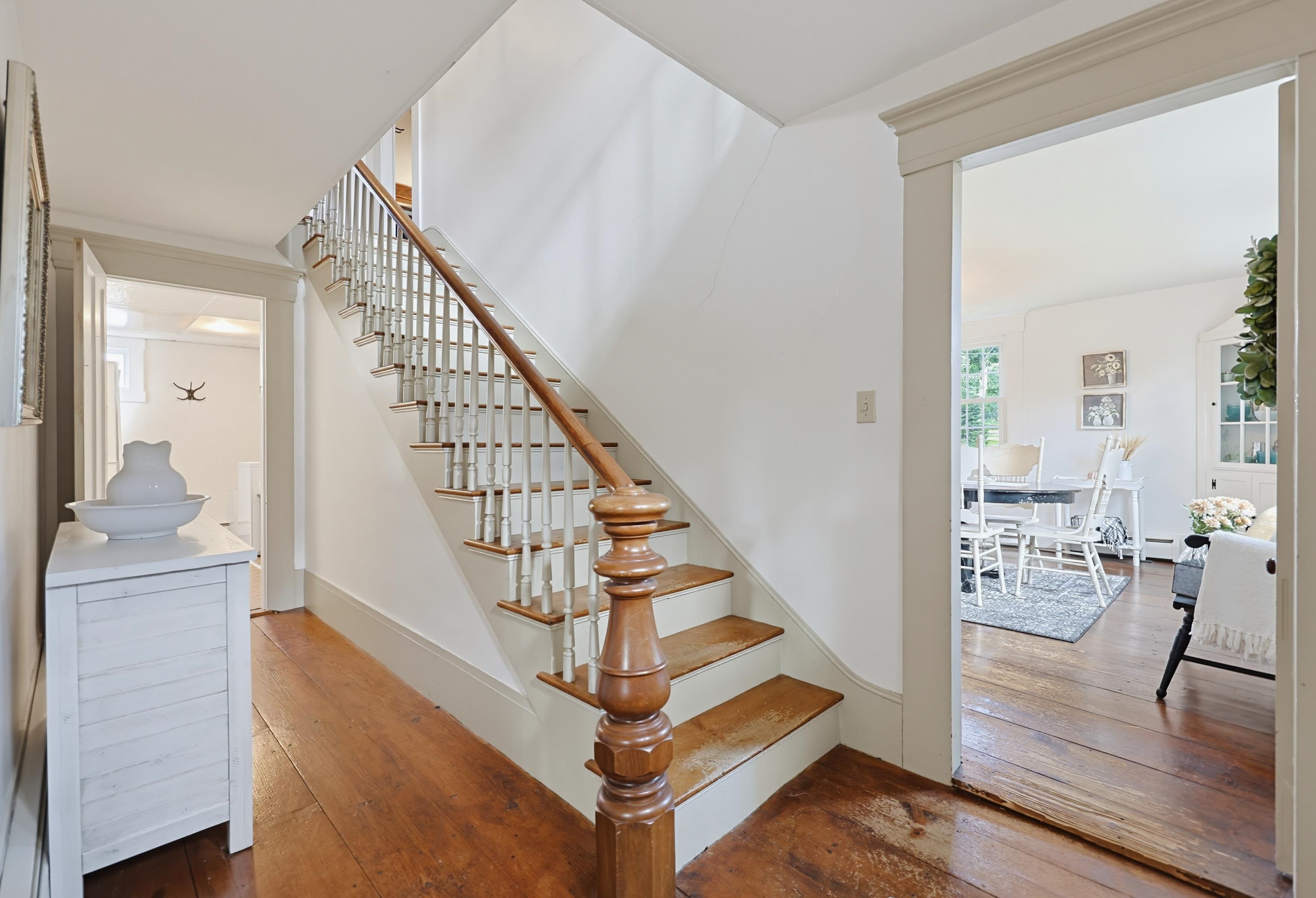 ornate wood staircase