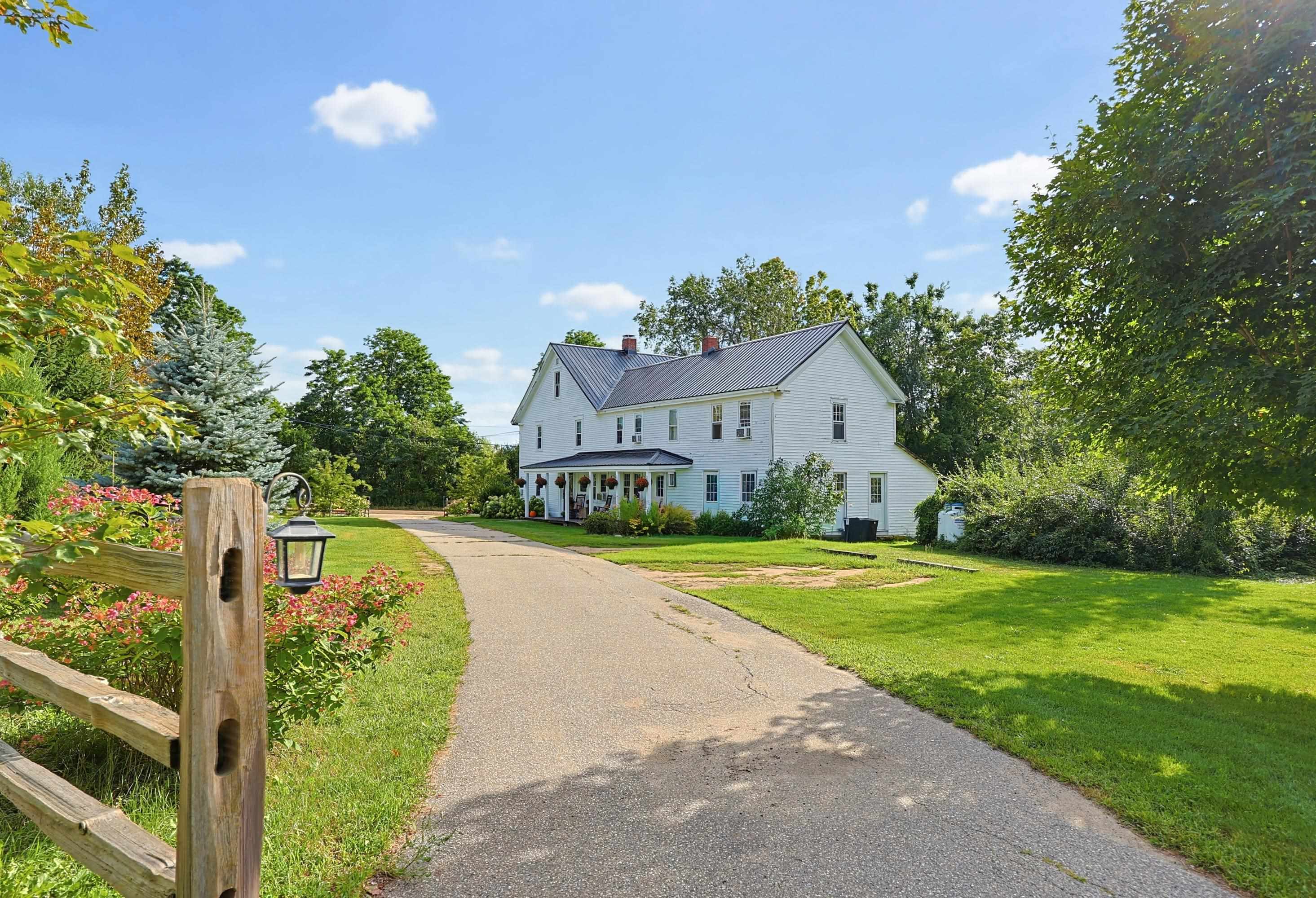long paved driveway