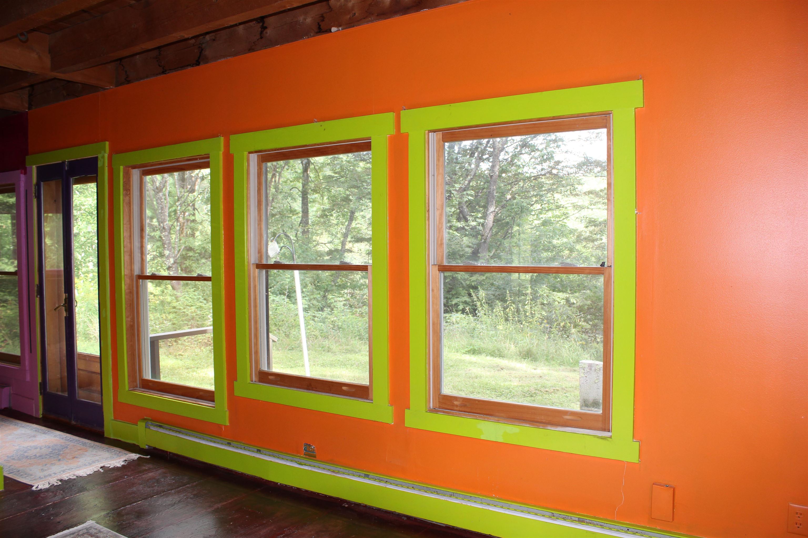 Large windows for natural light