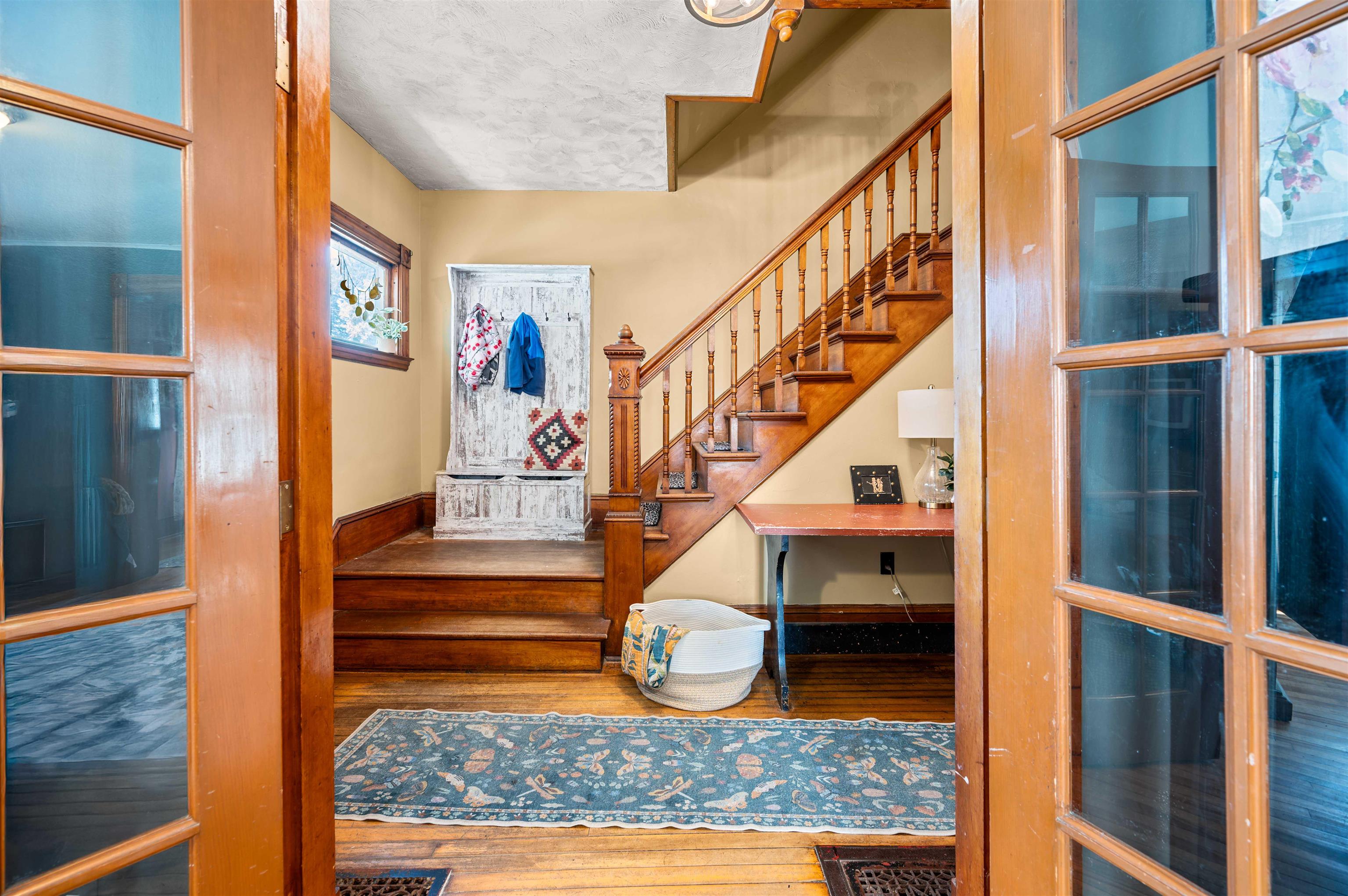 French doors to front entry
