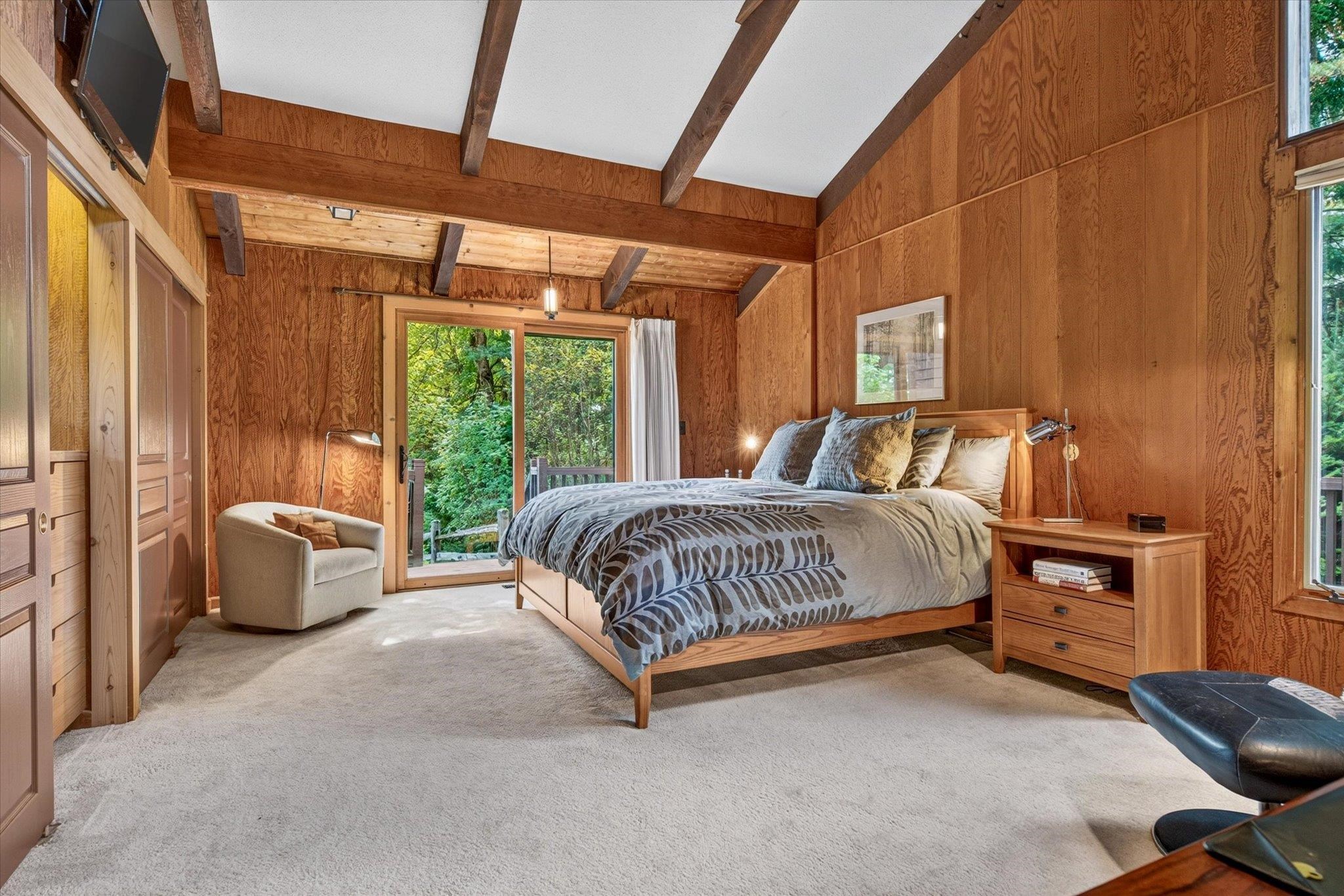 En Suite with double closets & private deck access
