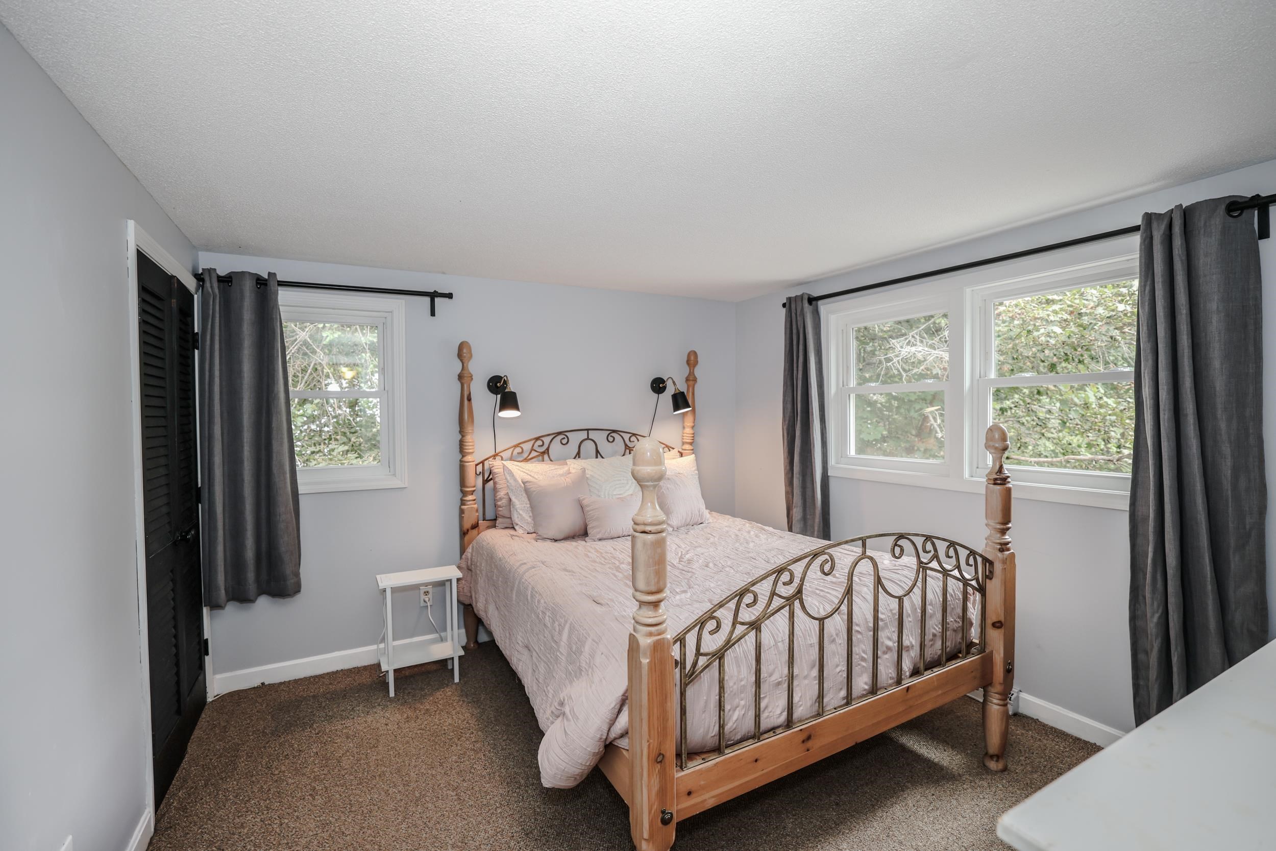 Second floor bedroom with double closets