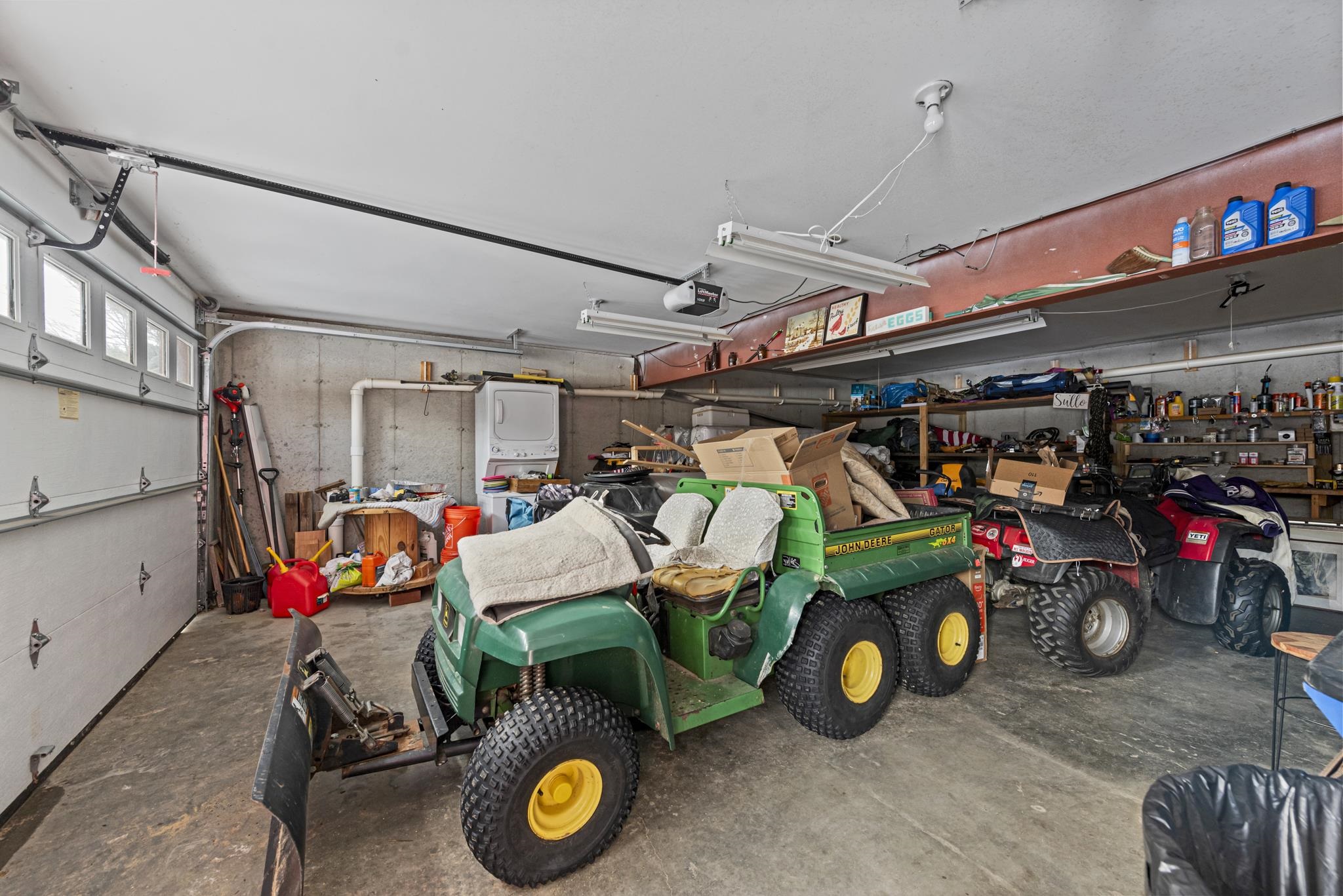 2 car garage on the lower level