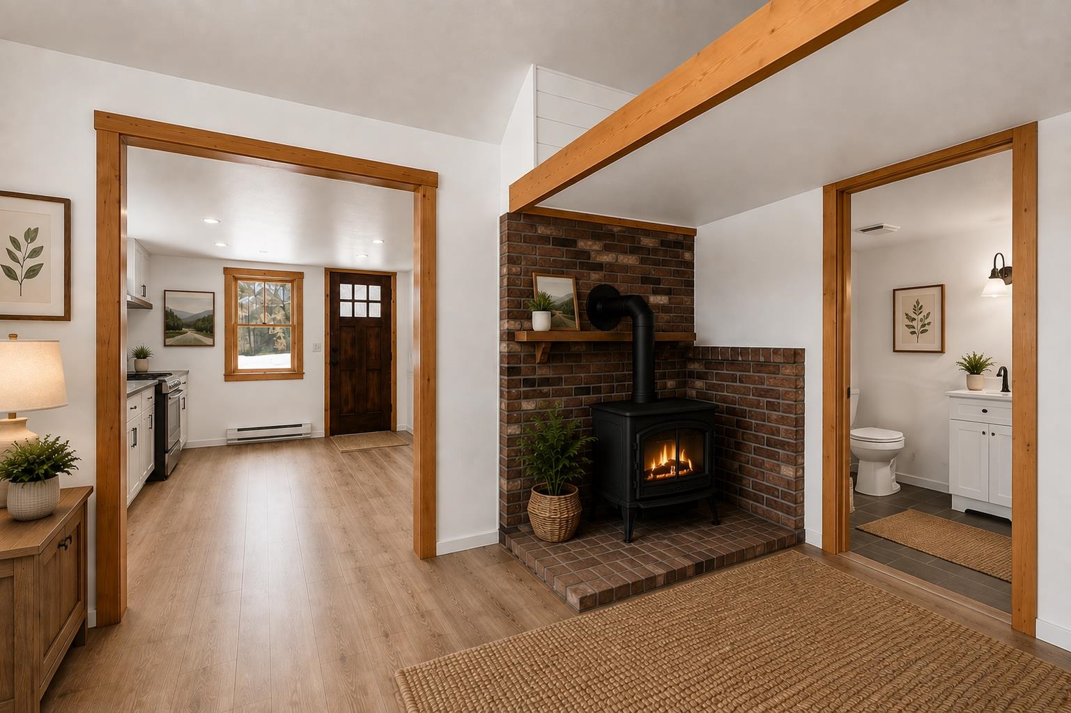 There is even a spot to have a woodstove!