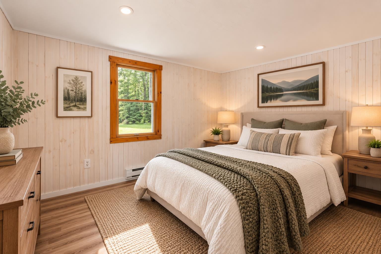 Bedroom off the kitchen