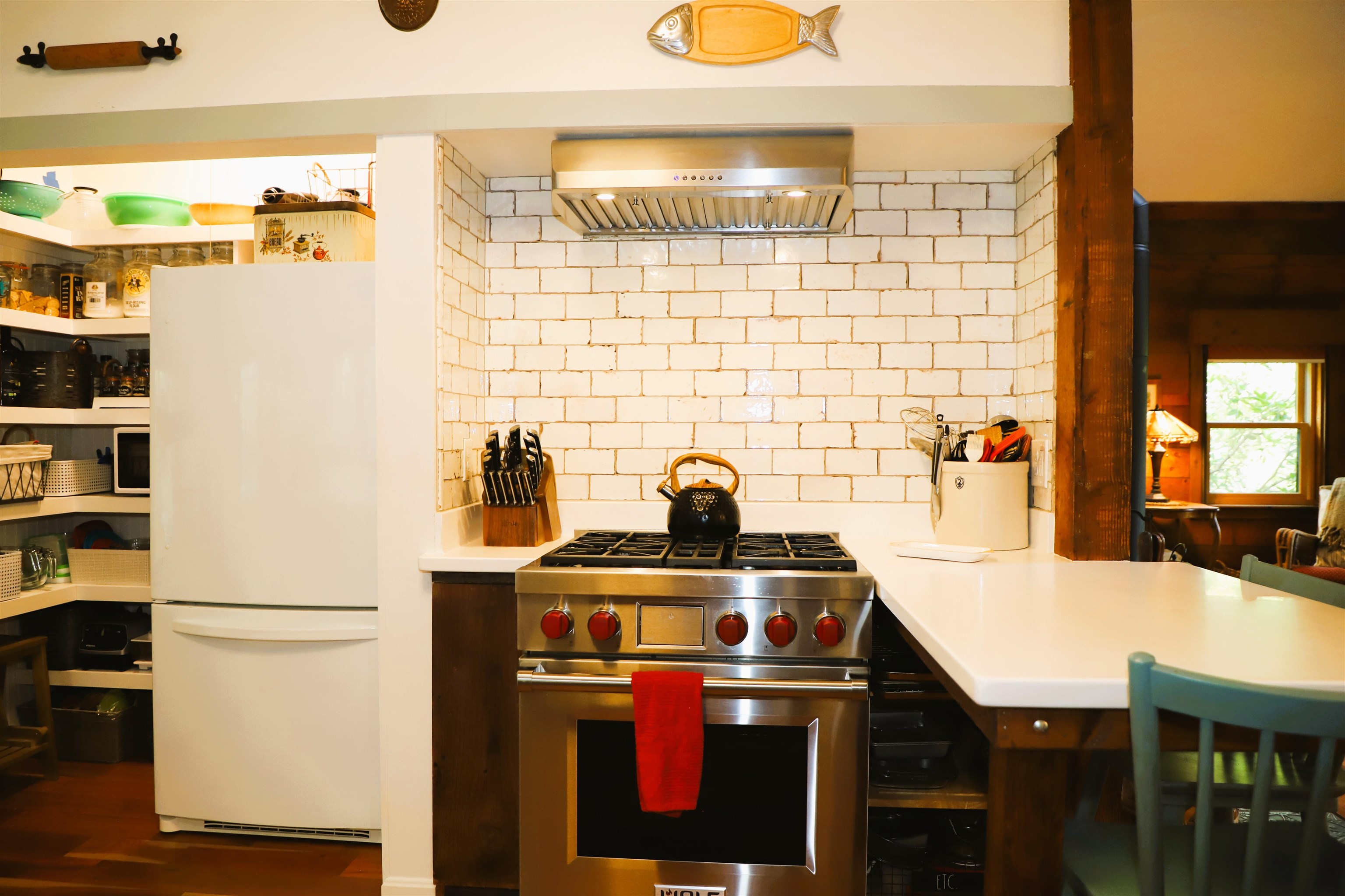 Kitchen with Wolf range