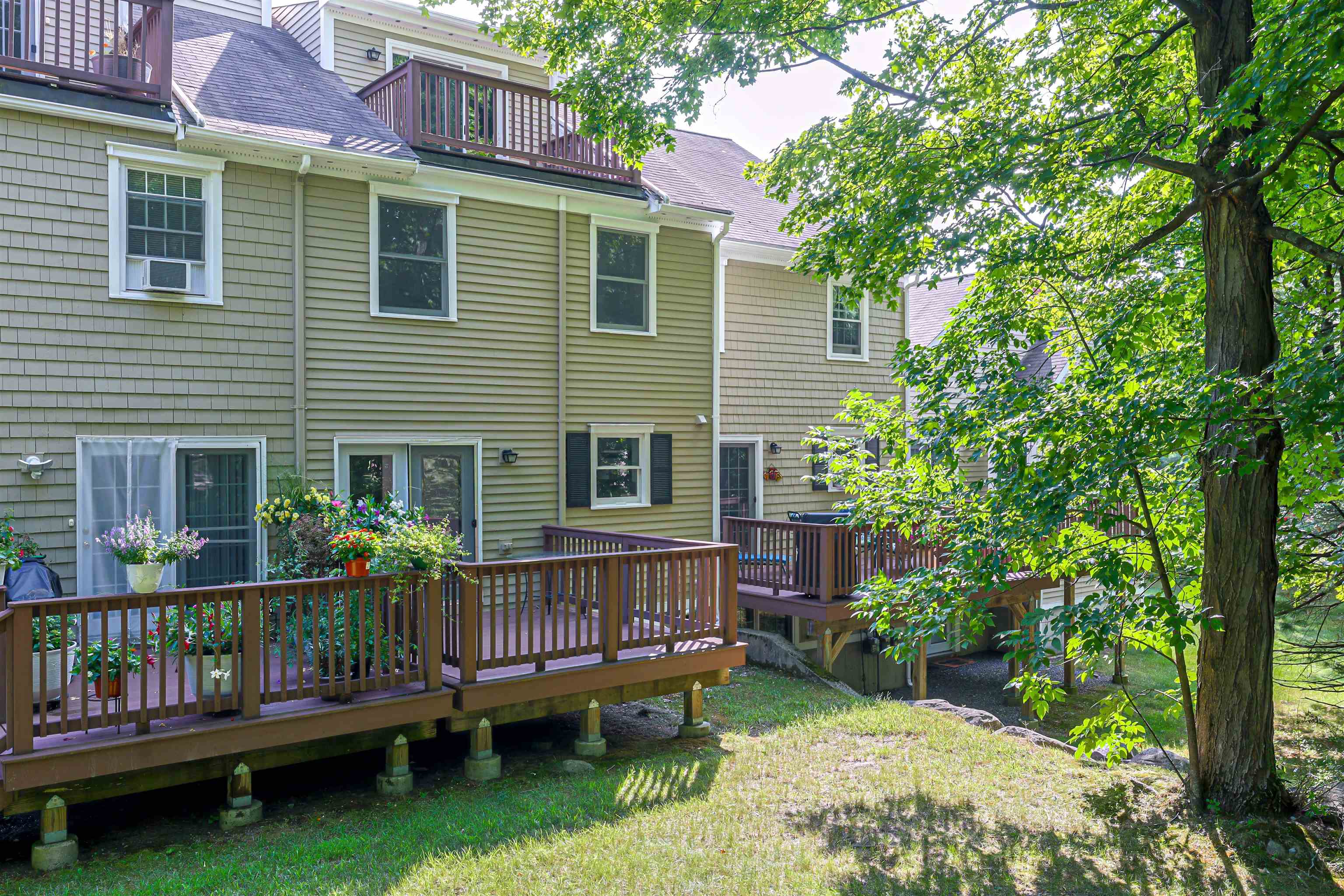 Back of townhouse