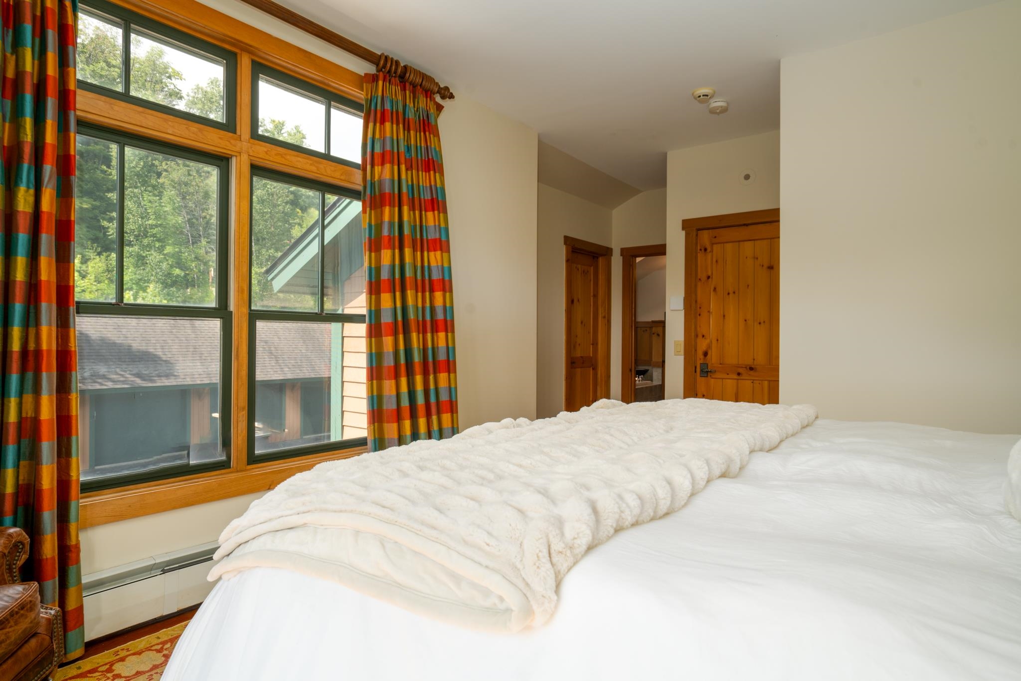 Primary bedroom with walk in closet
