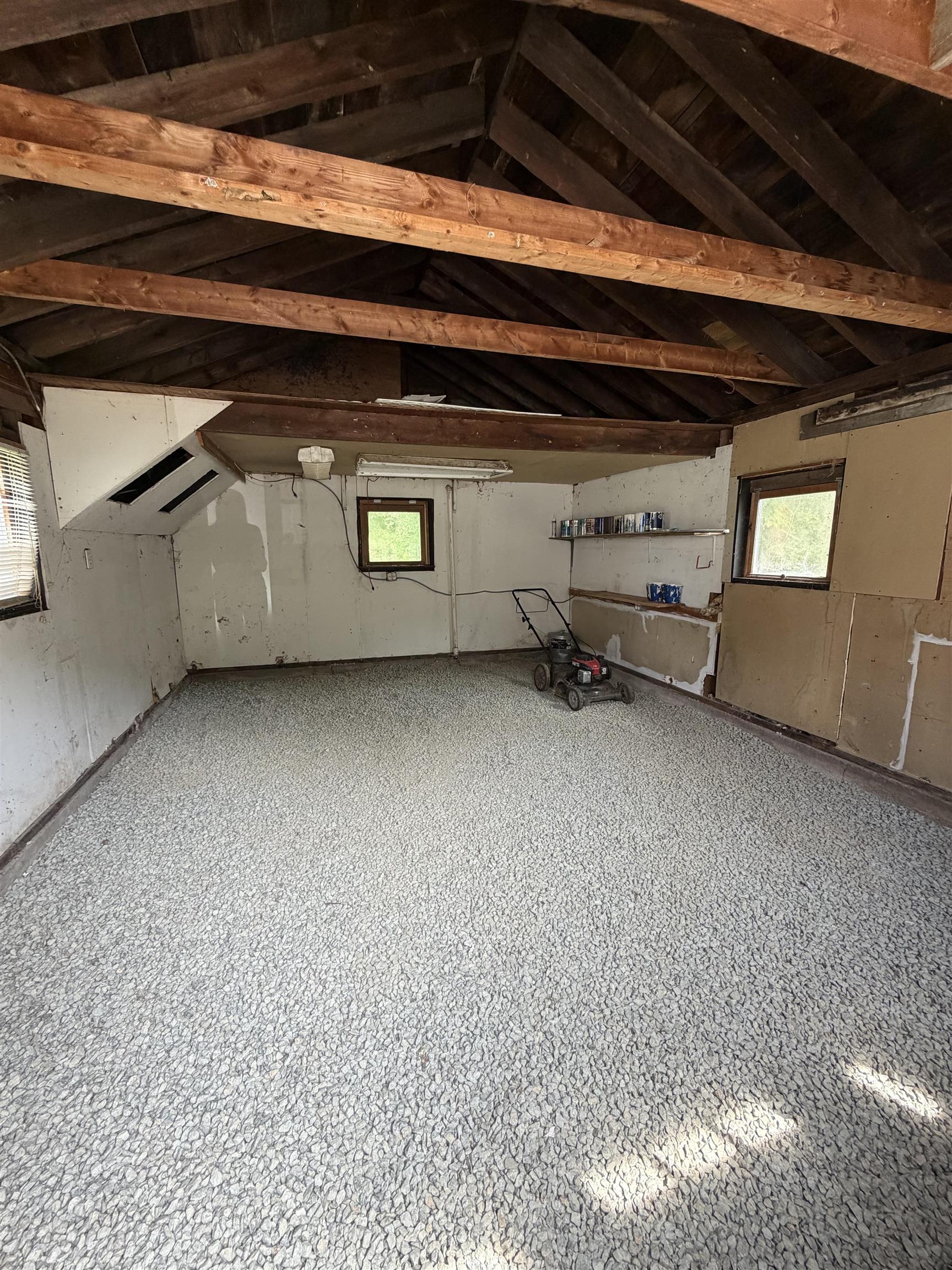 interior of Garage