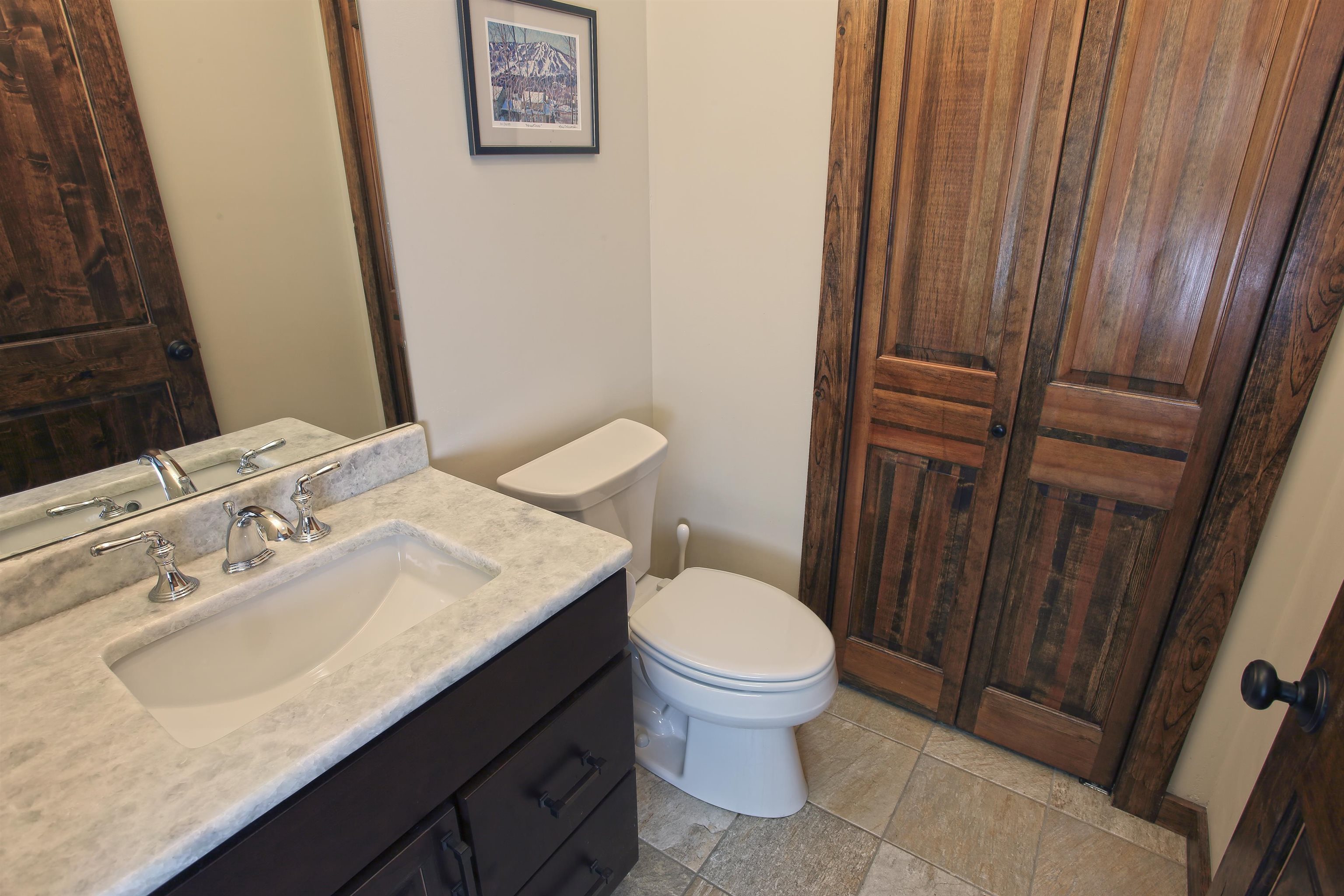 Main level half bath