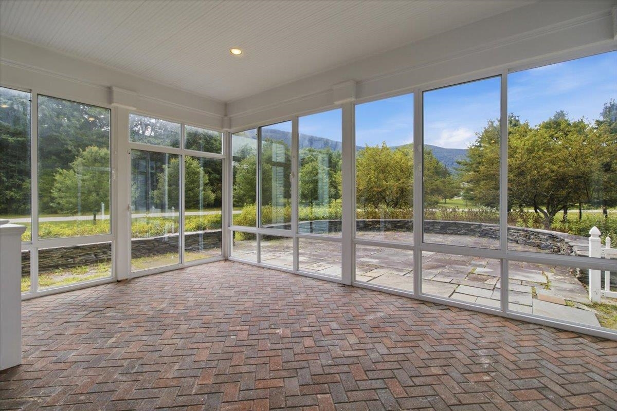 Sun Room - features sliding glass doors to the slate patio