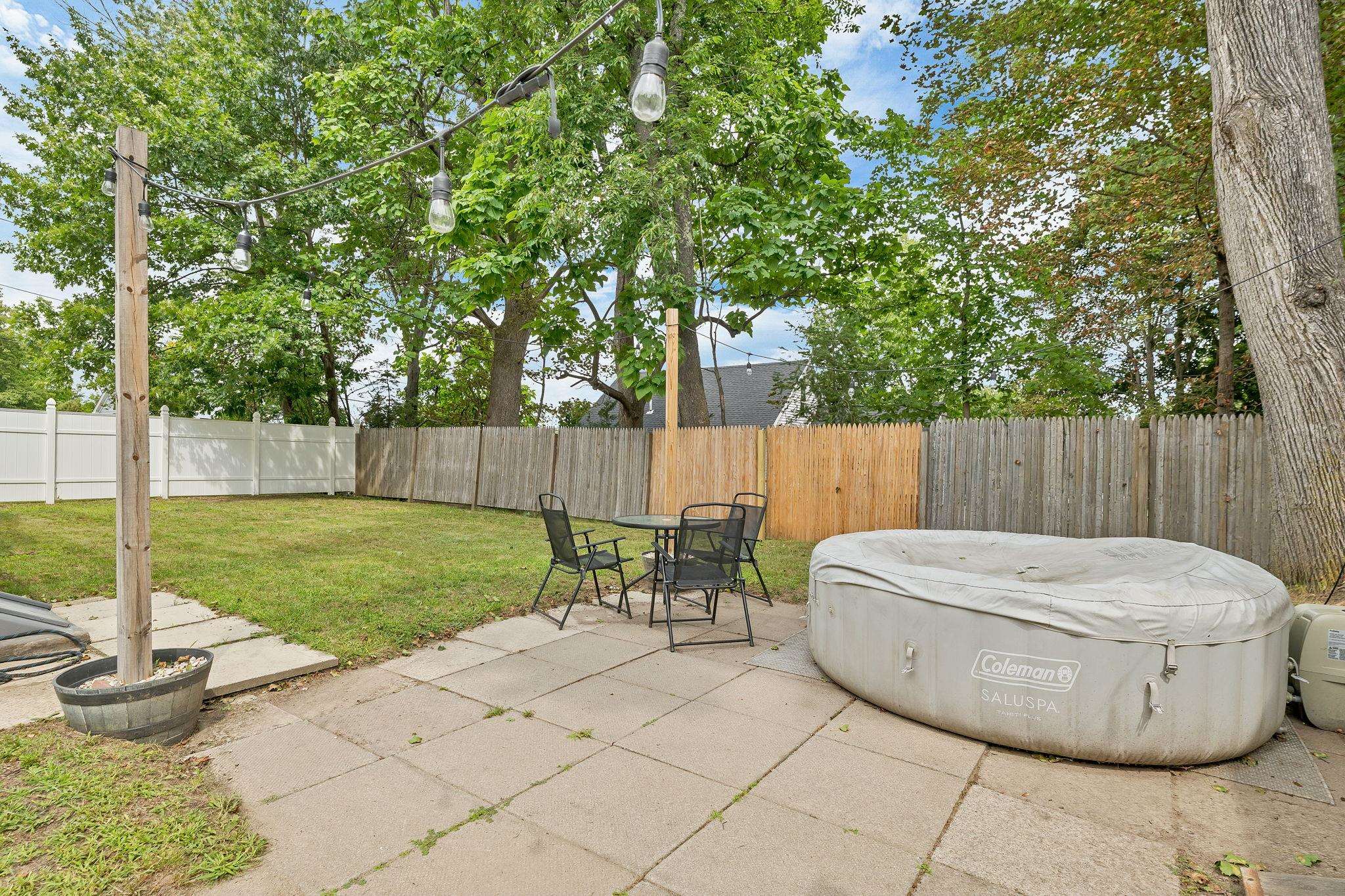 Generously sized seating area