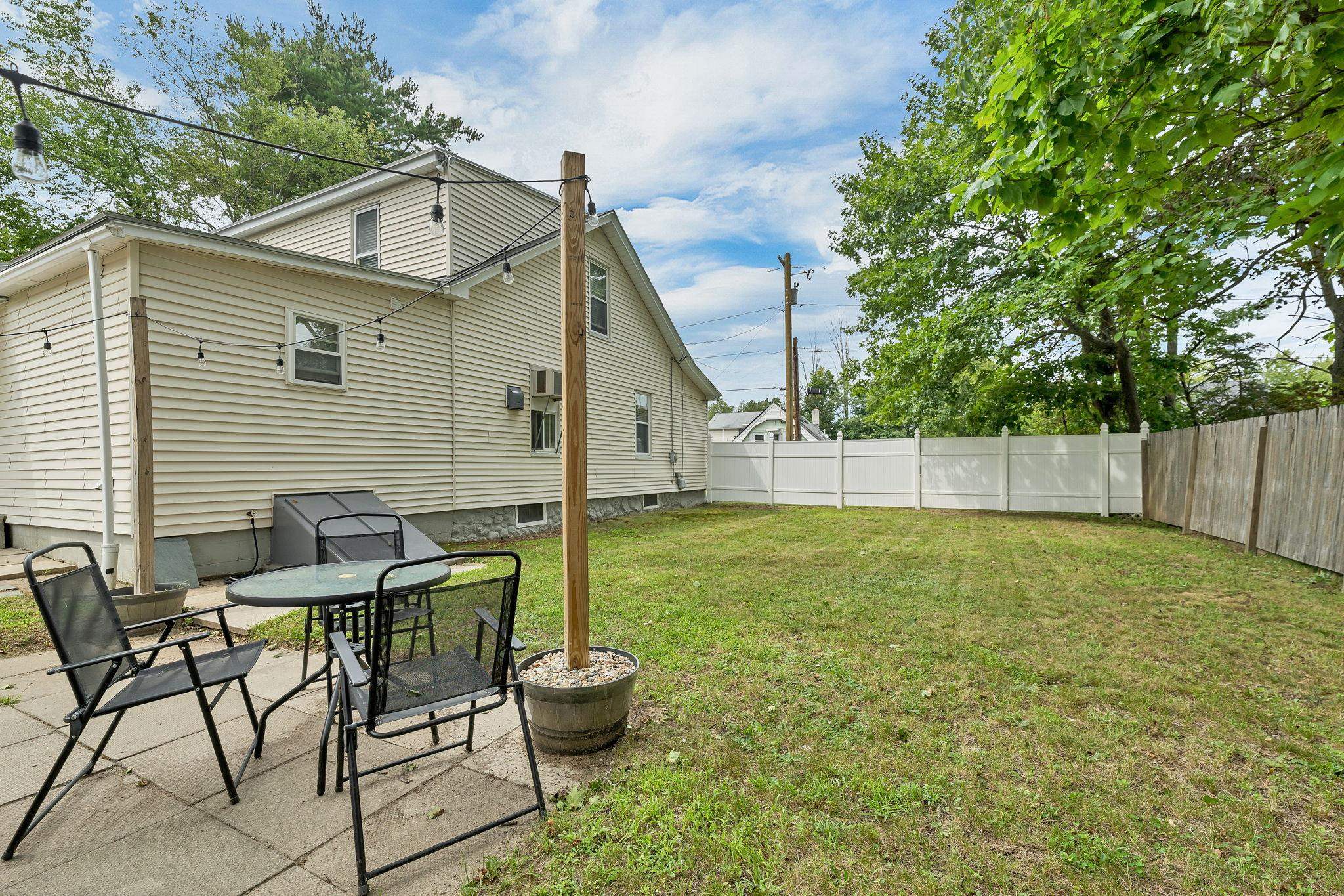 Level, large yard
