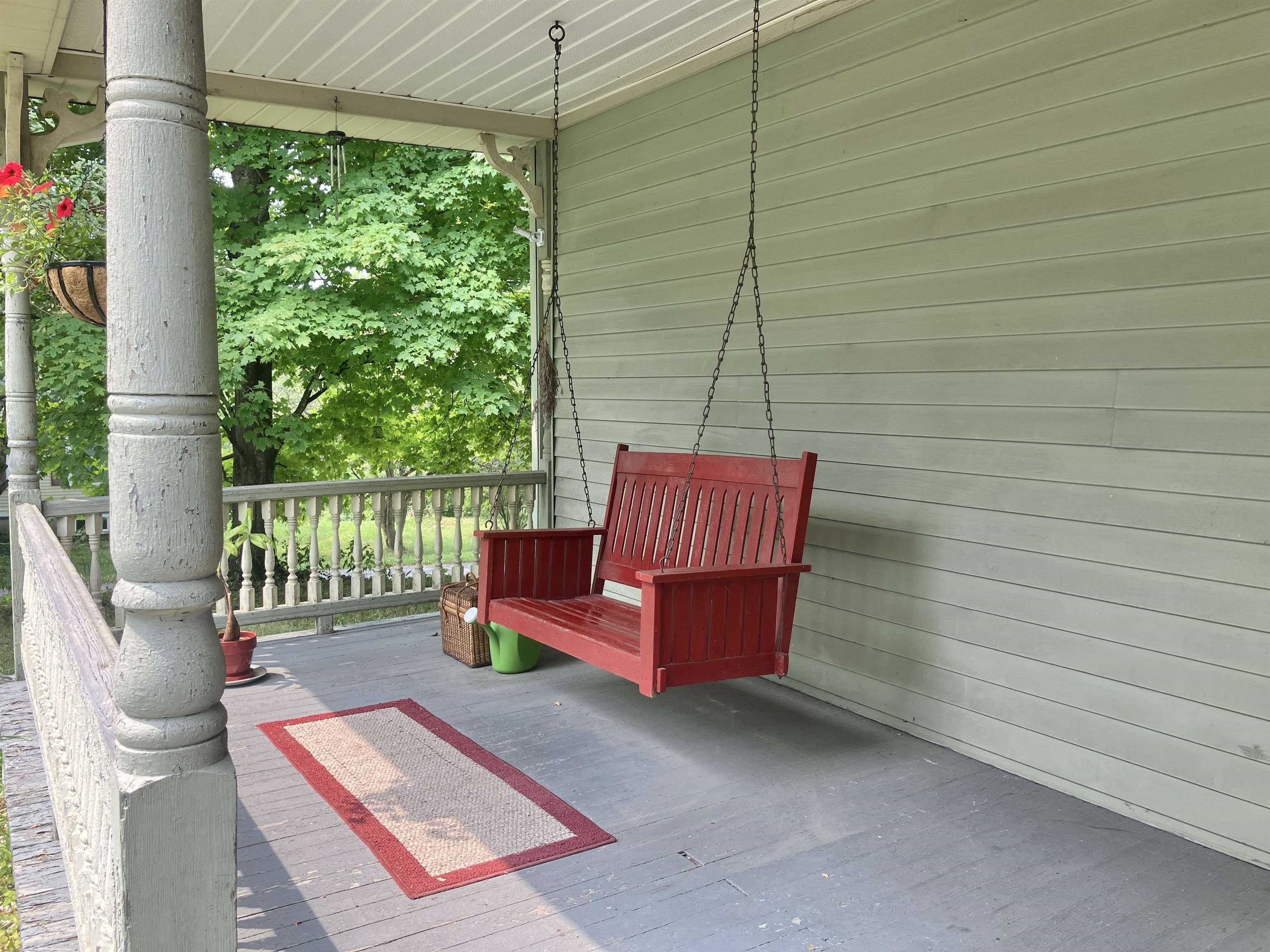 Back porch respite... plenty of time left in swing season!