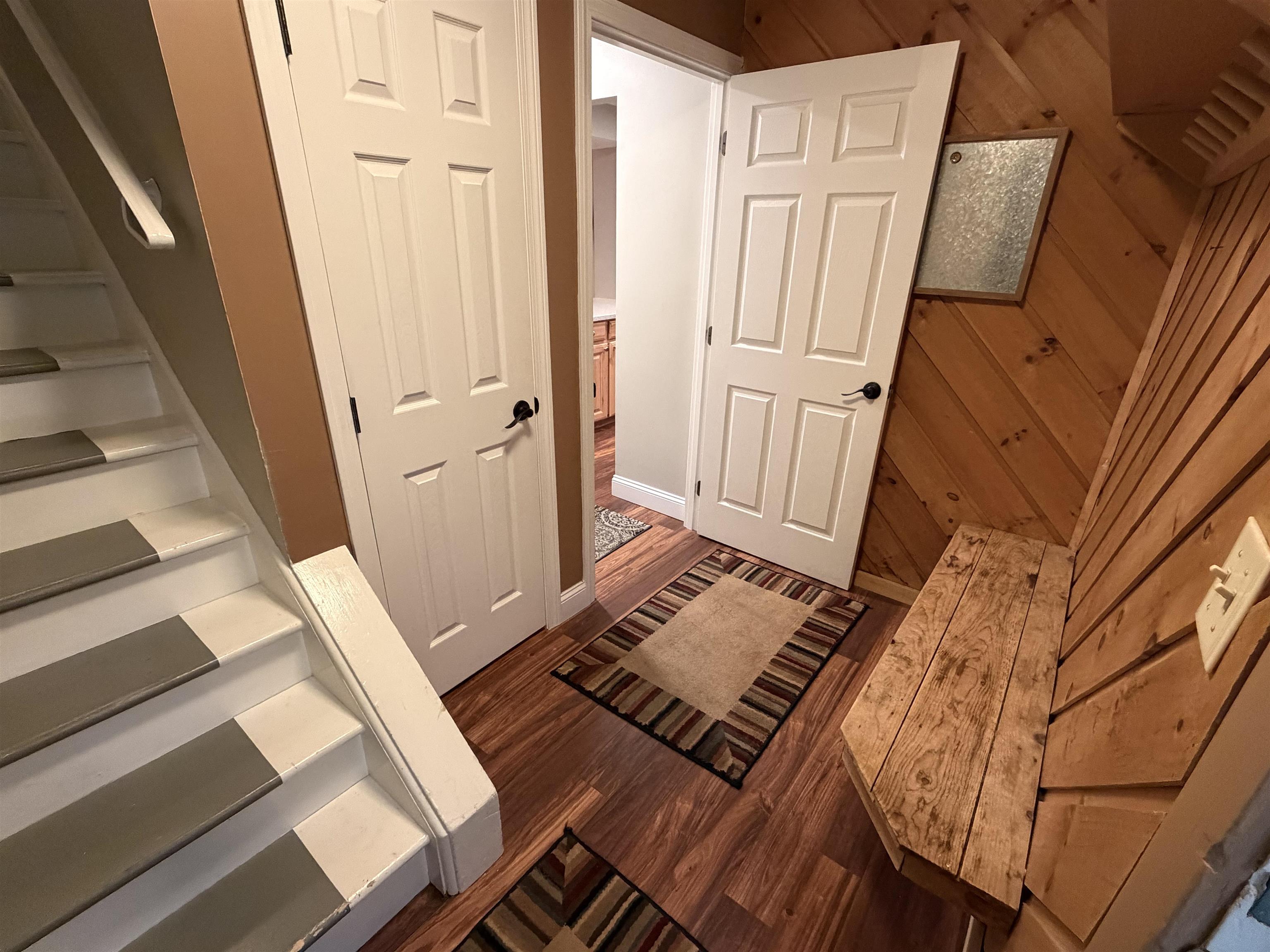 Air lock front entry - close the door to keep the chill out of the living space