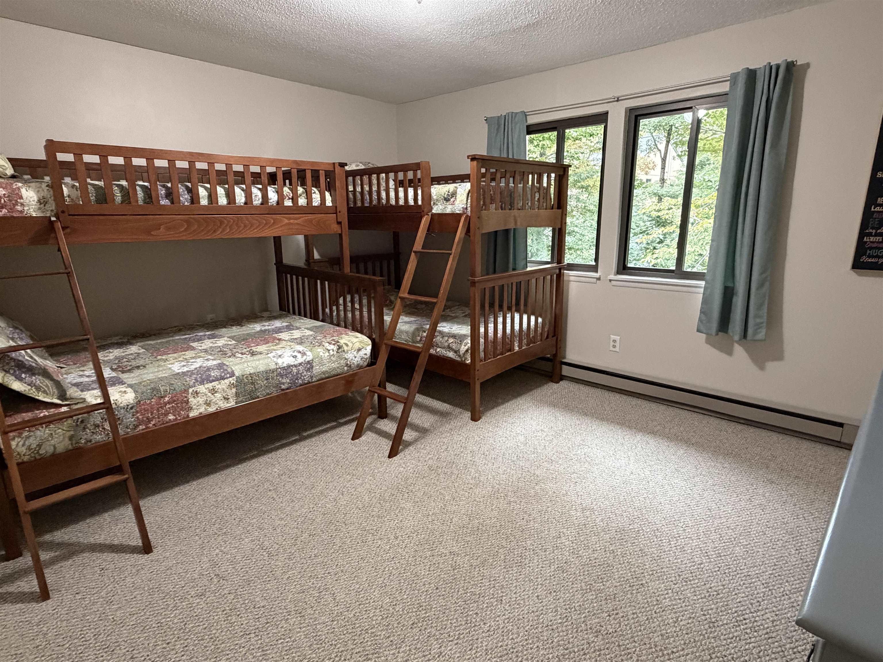 Primary bedroom is being used as bunkroom!