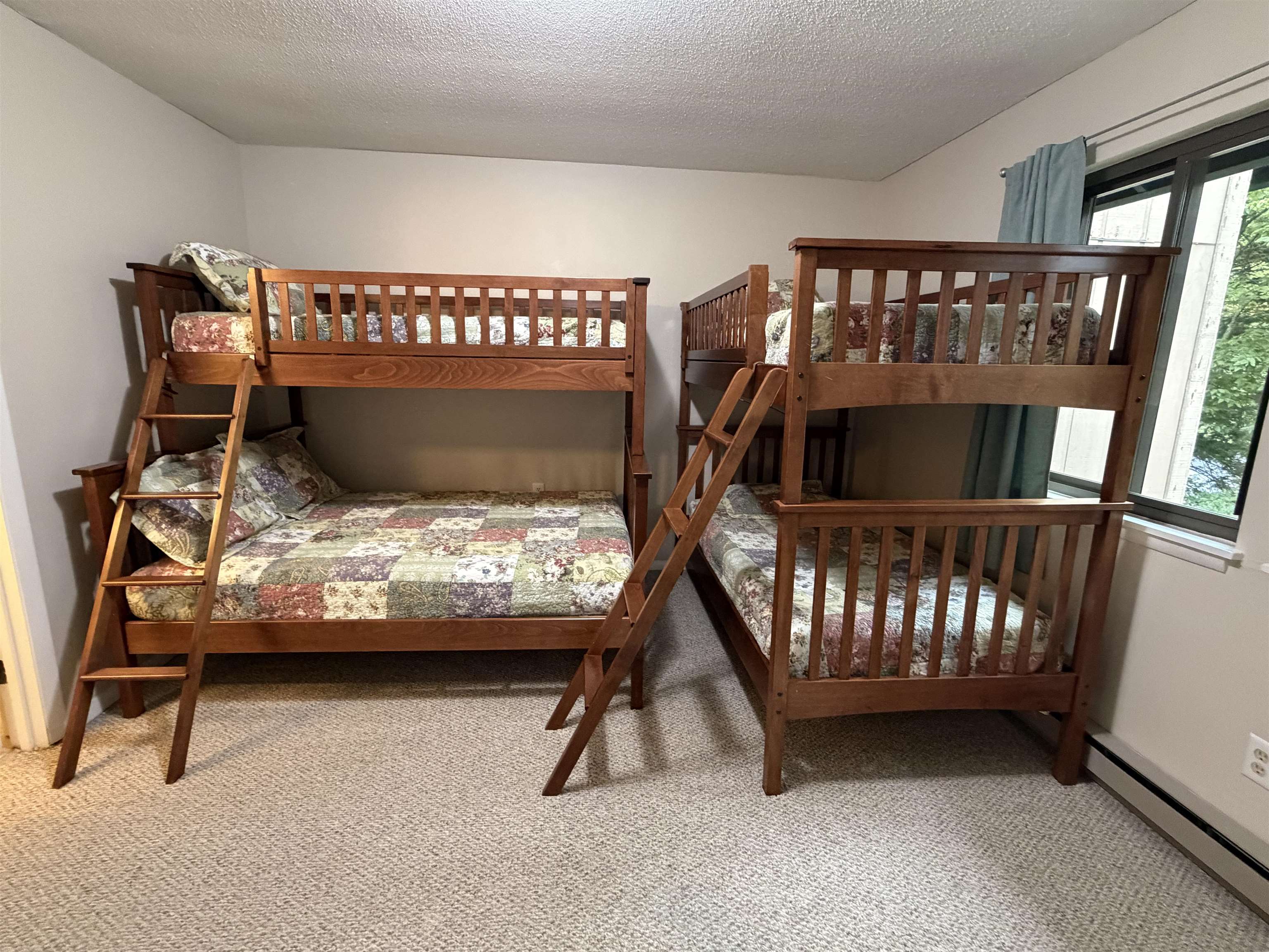 Twin over queen bed bunk, and twin over twin bunk