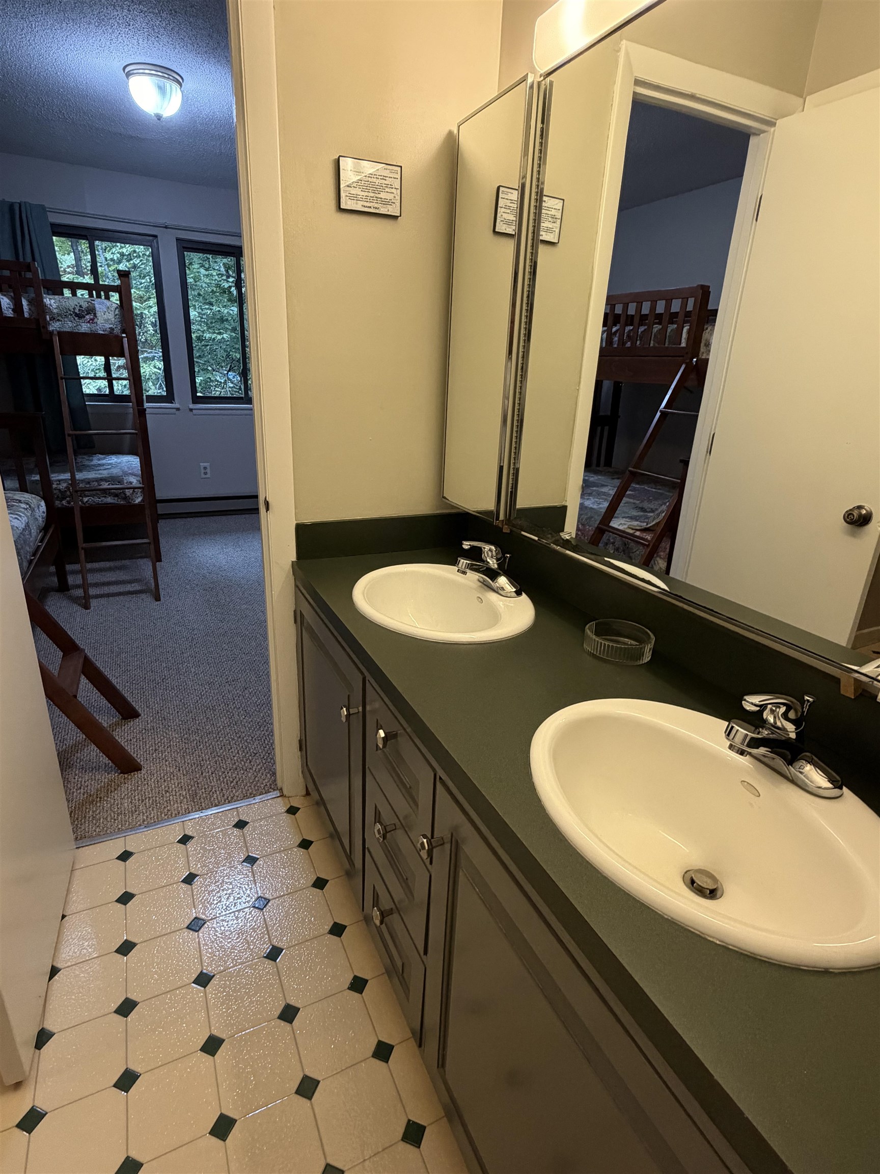 Opposite view, looking towards bunkroom