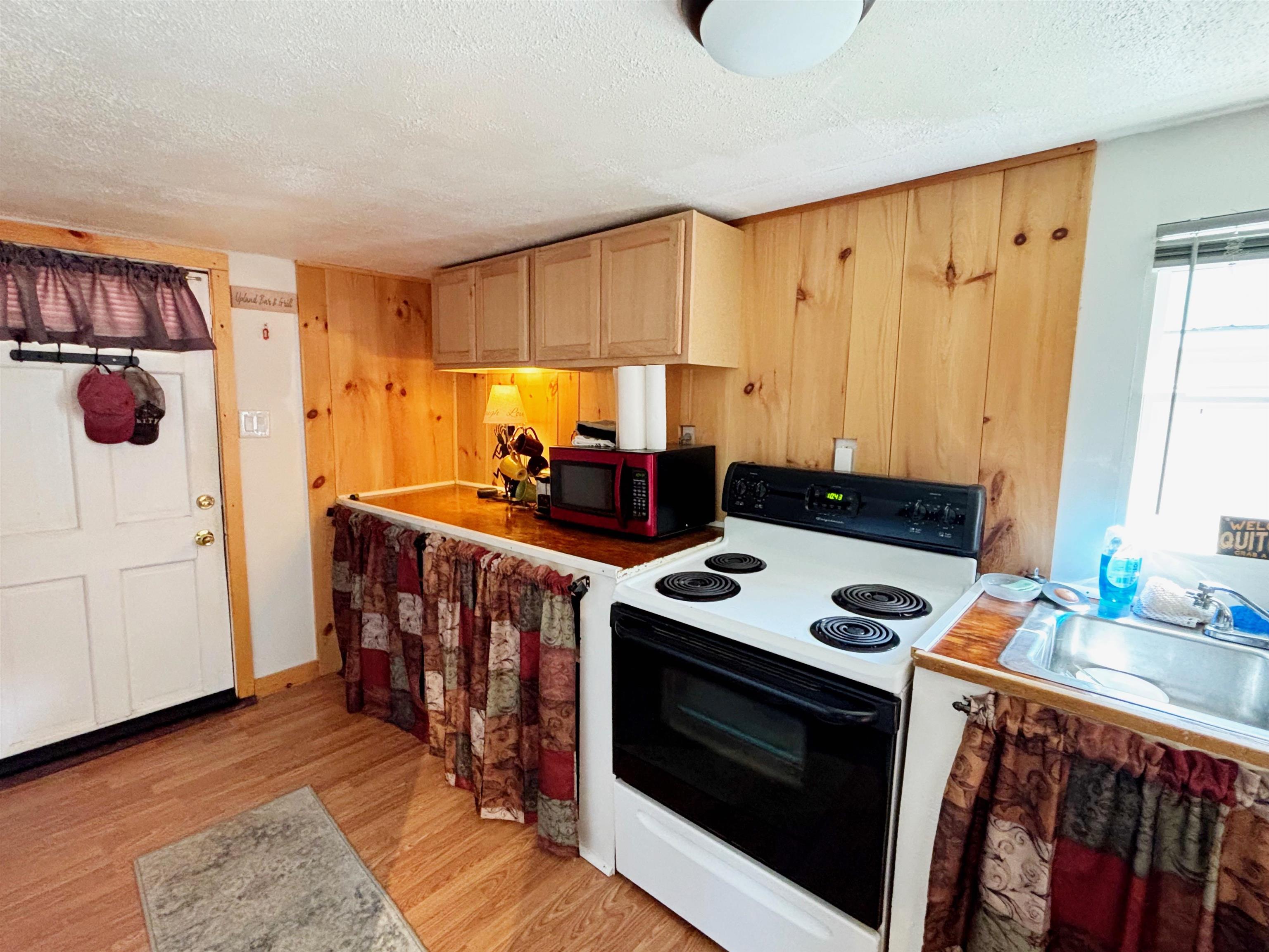 Entry door from deck to kitchen