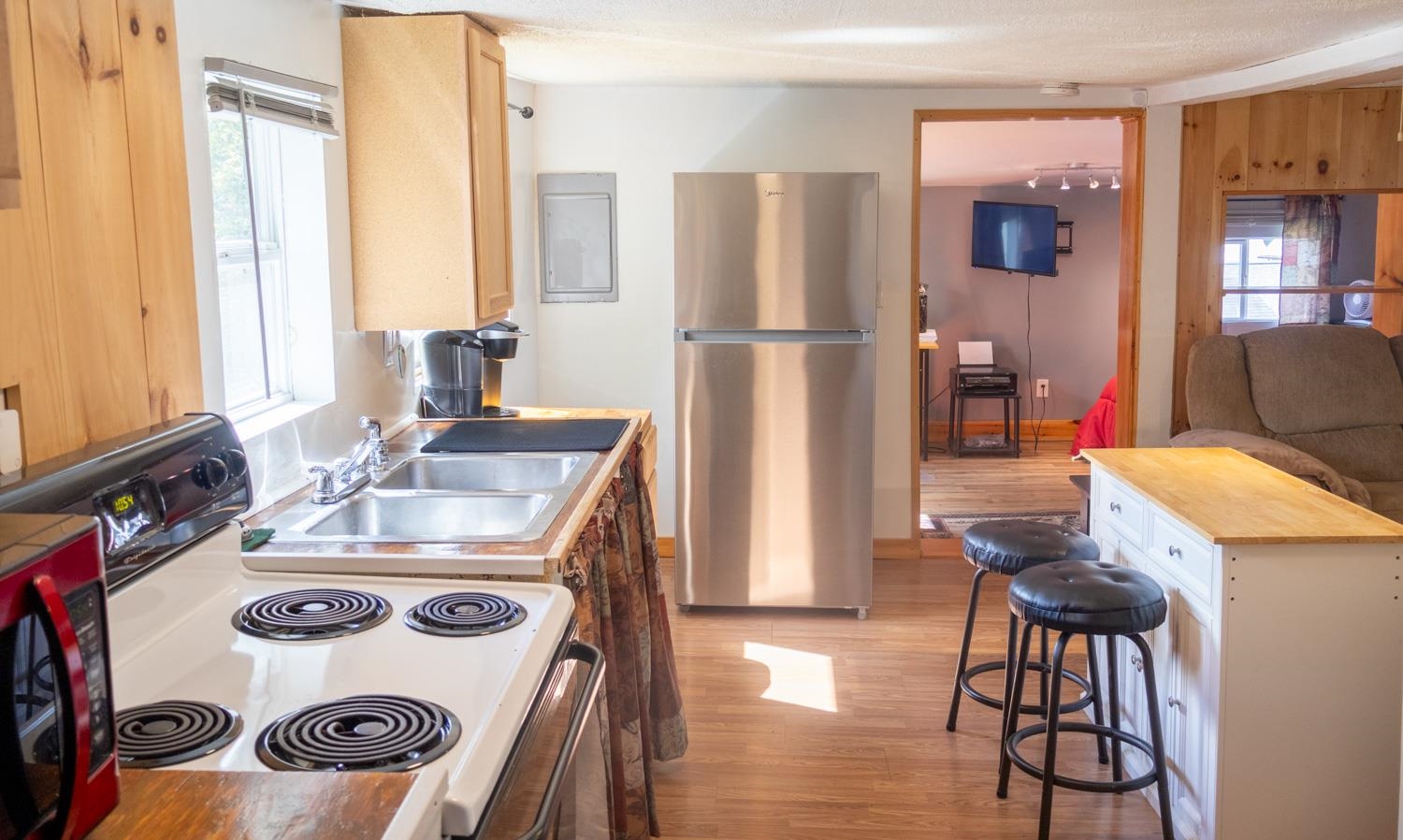 Kitchen area with great natural light