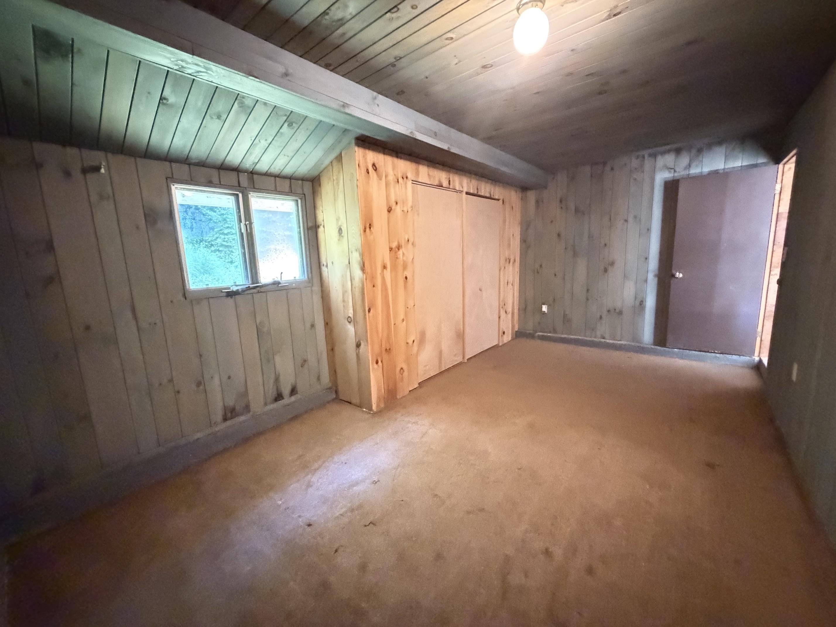 Large storage room accessible from garage