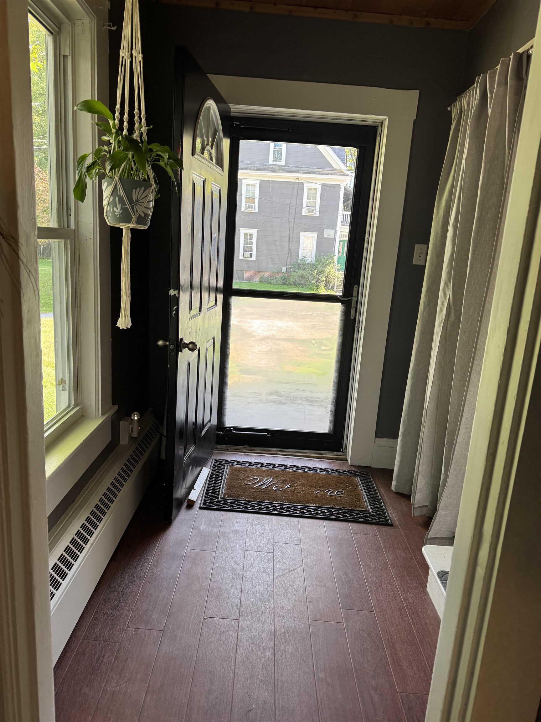 Entry hall way, note stairs to the right