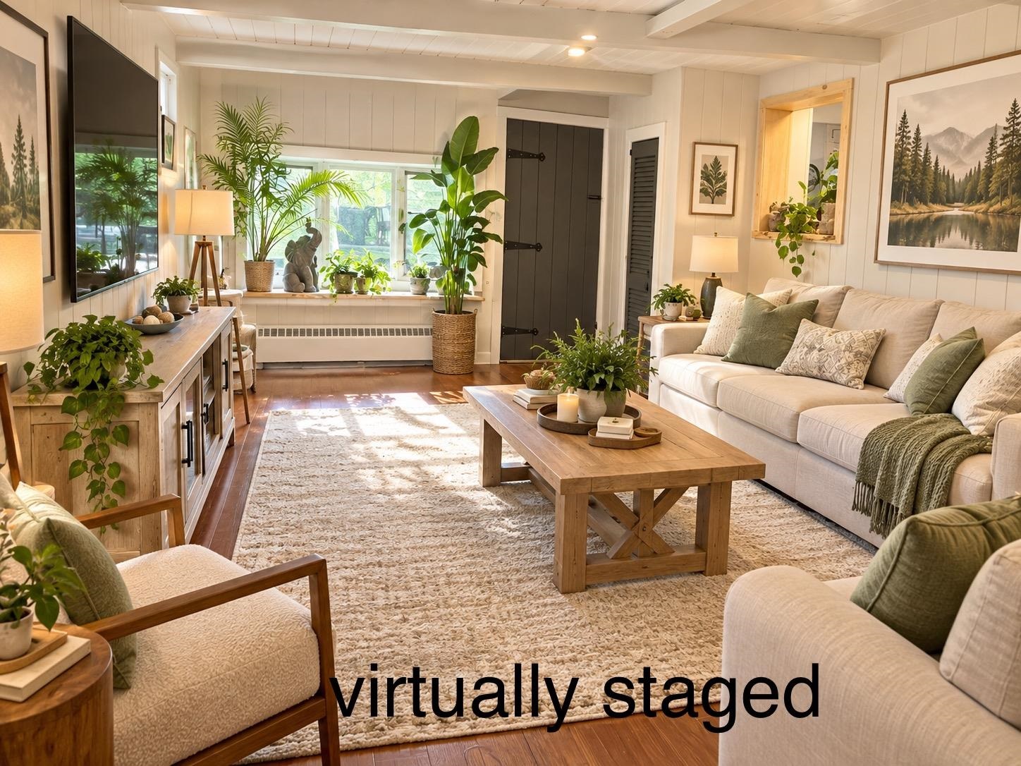 Large living room virtual