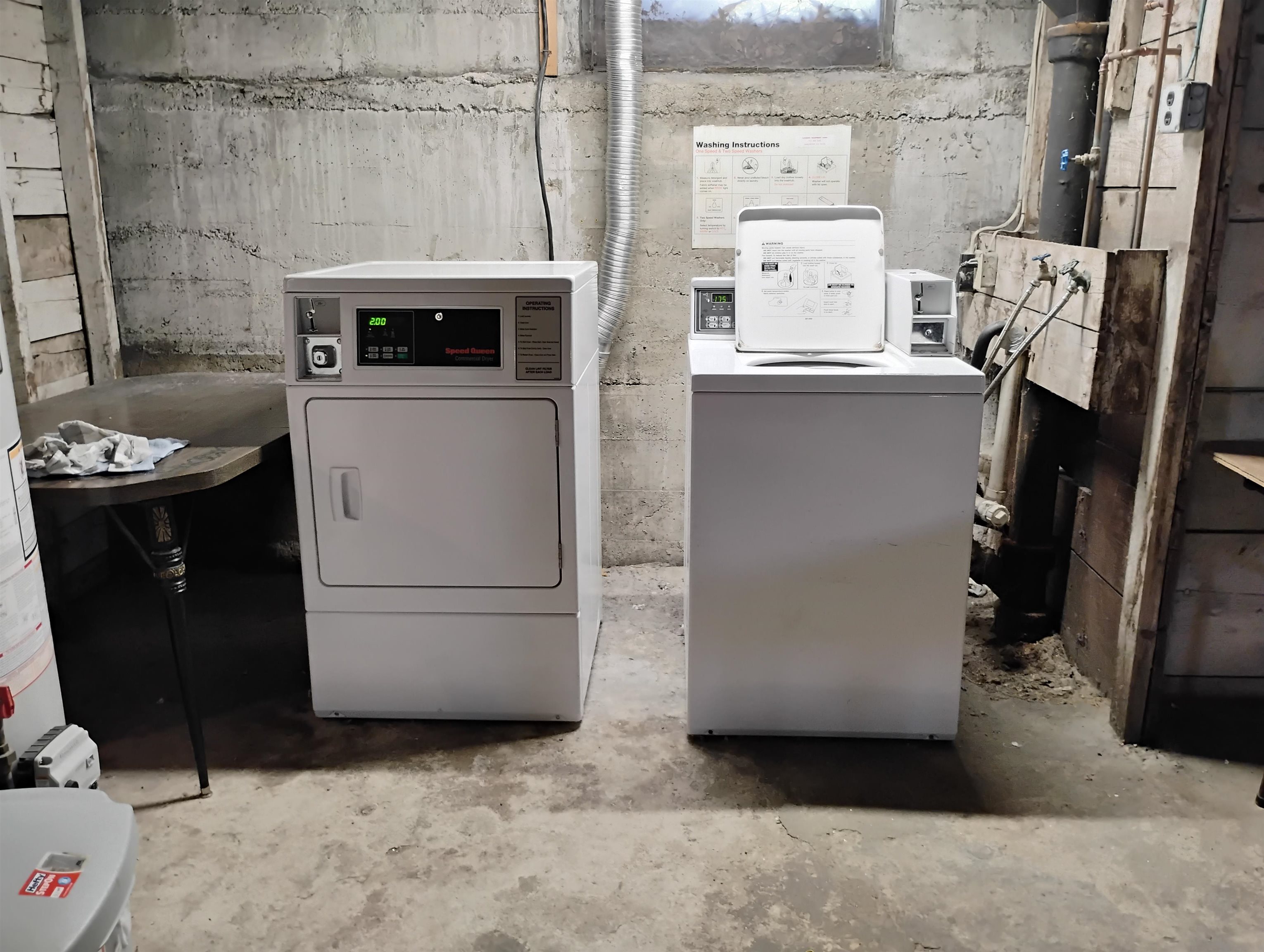 COIN-OP LAUNDRY IN THE BASEMENT FOR ADDED RENEVUE  $$$$
