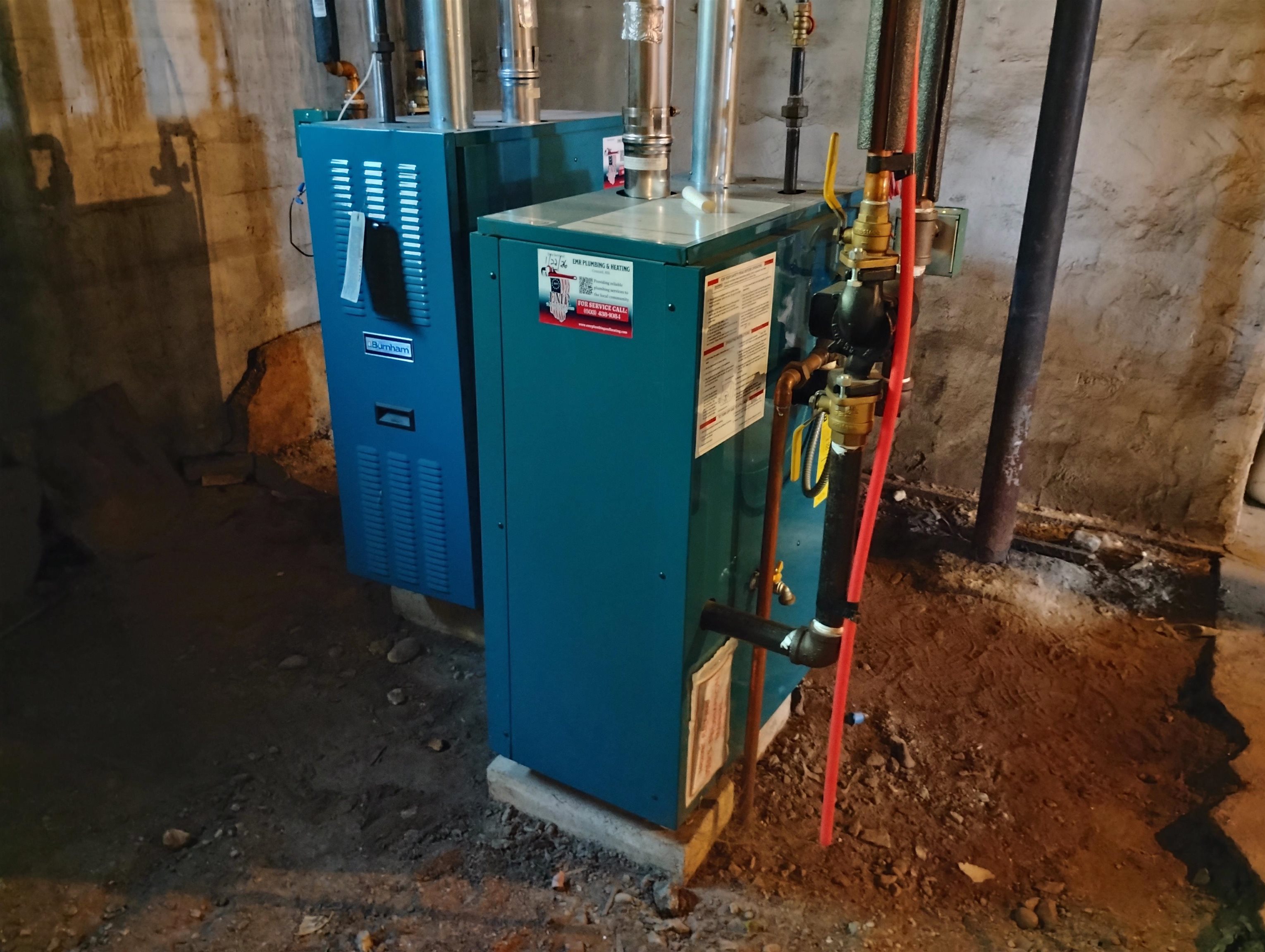 NATURAL GAS BOILERS FOR THE 1S FLOOR UNITS (ONE IS BRAND NEW)