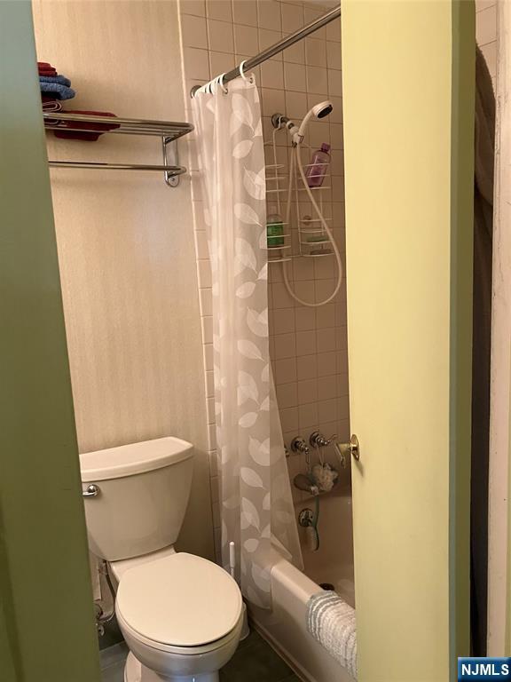 shower over the tub
