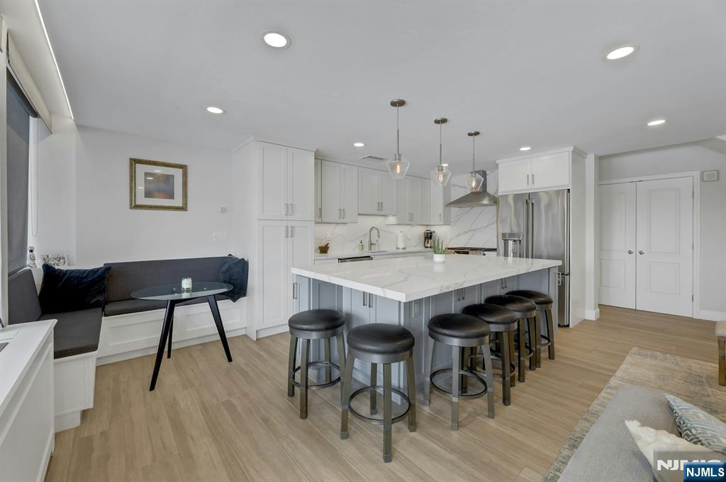 Radiant heated floorsBanquette Seating breakfast nook