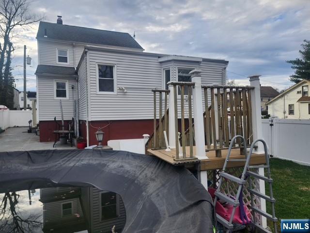 Rear and back yard