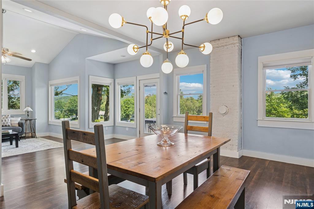 Dining area with panoramic views
