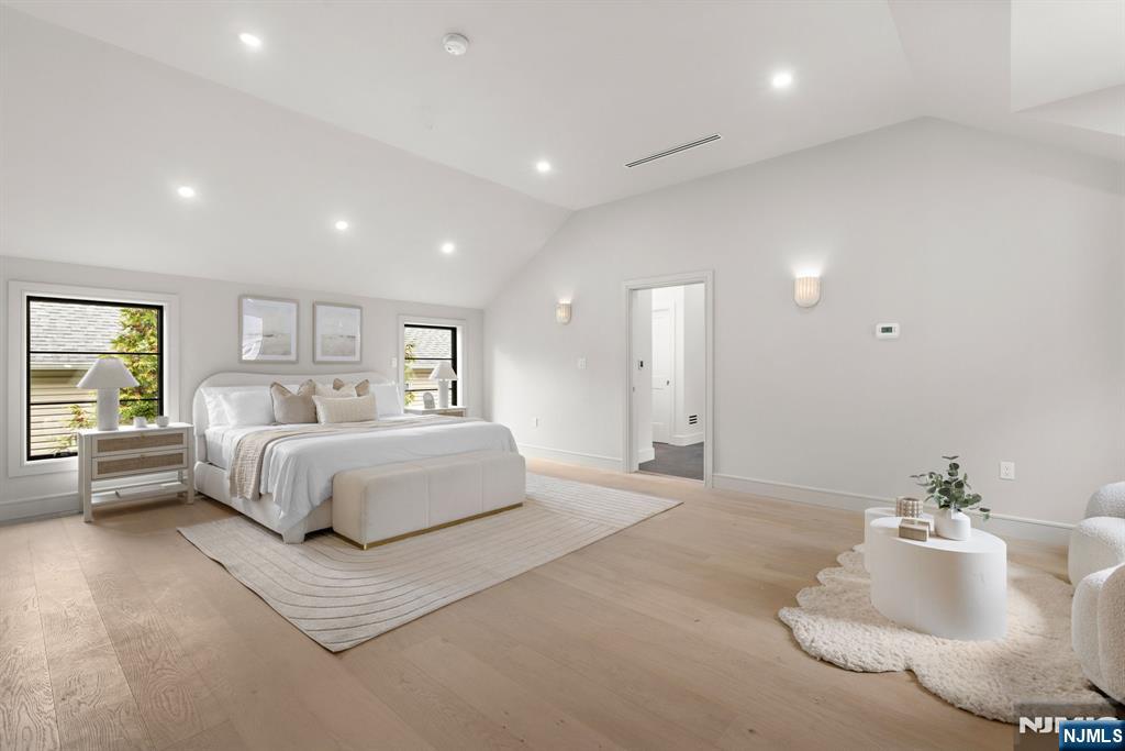 The primary suite is a true retreat