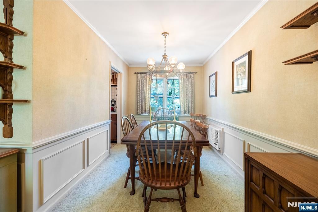 Dining room looking into living room