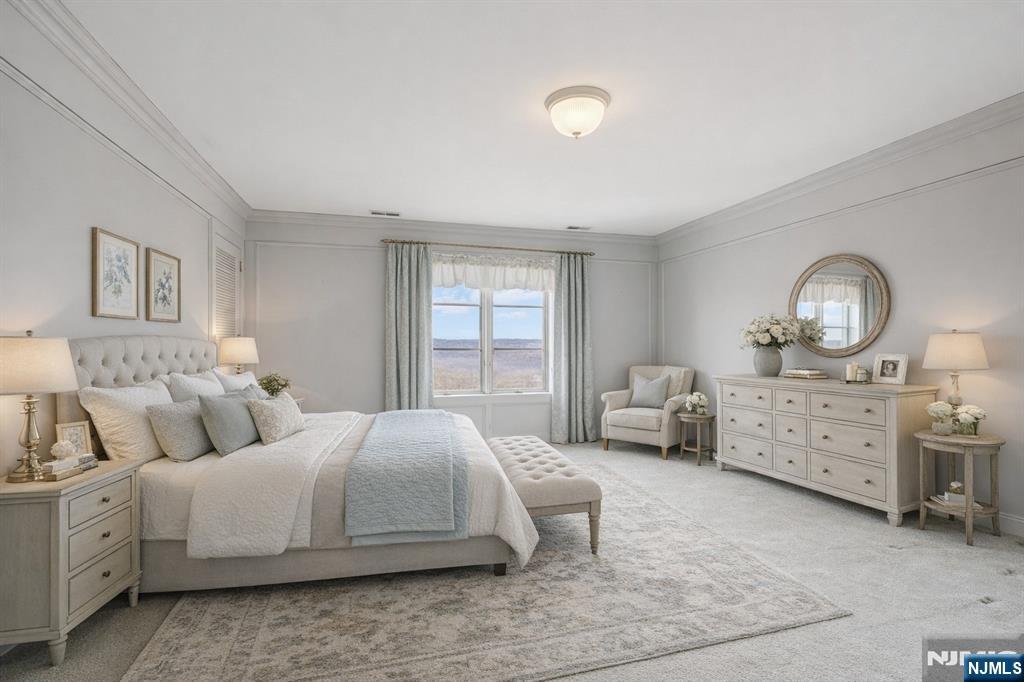 Bedroom virtually enhanced.