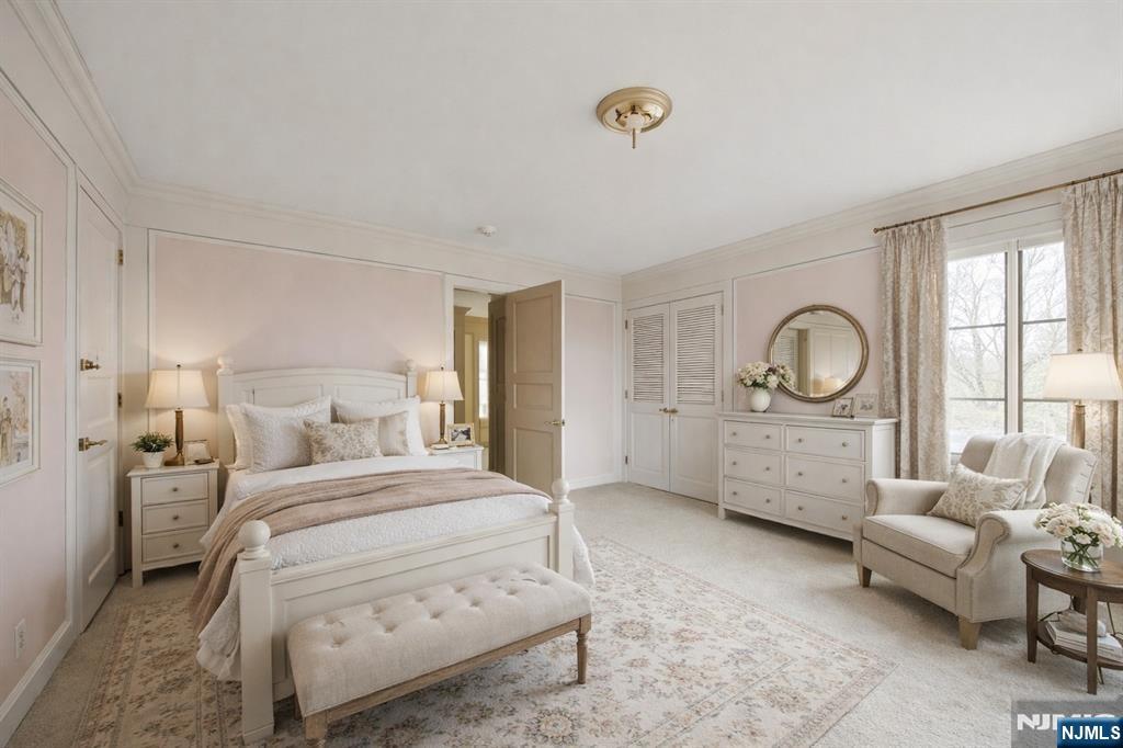 Bedroom virtually enhanced.