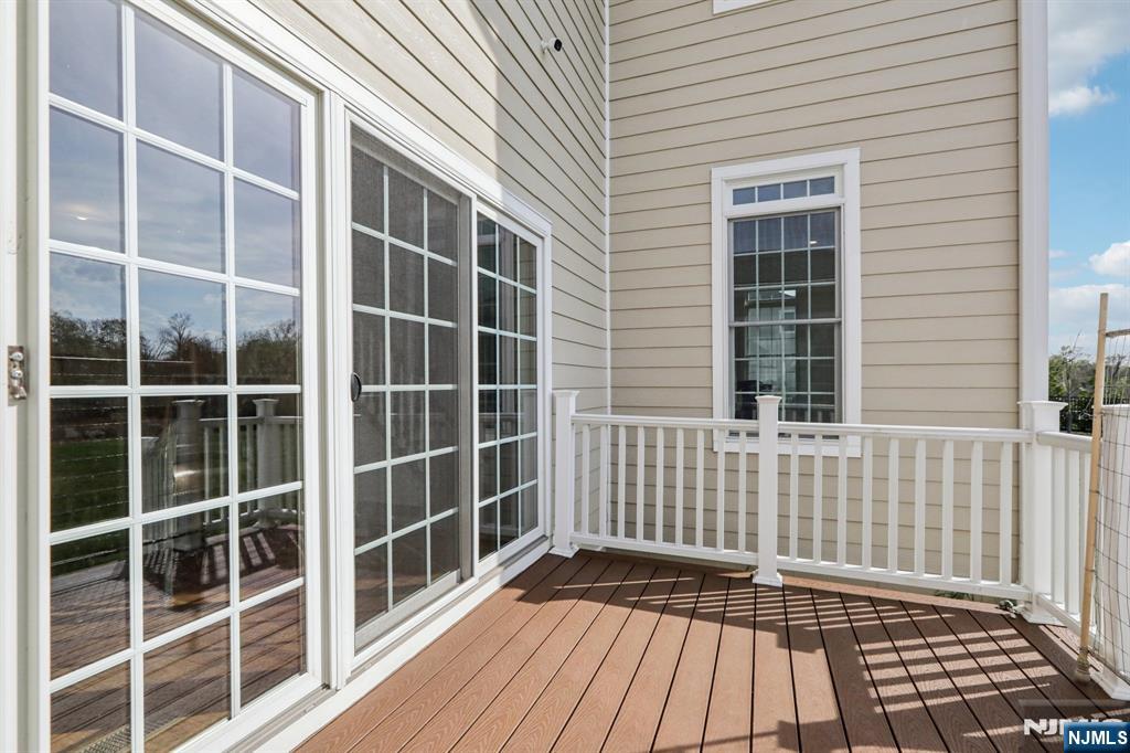Rear deck of breakfast and kitchen dining area