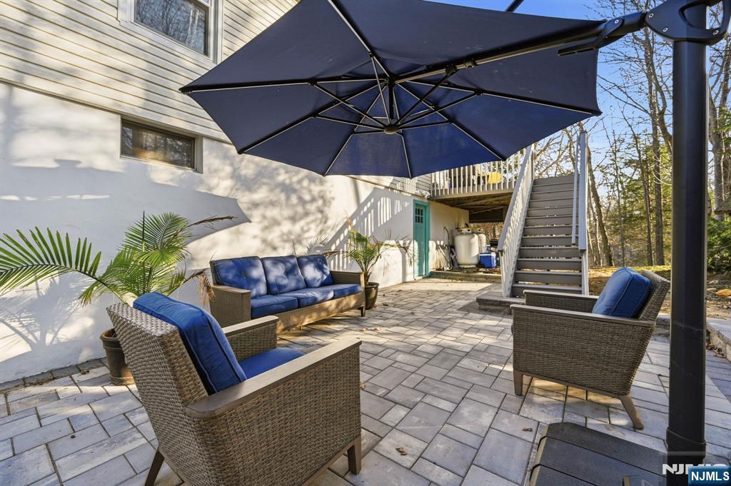 Paved patio