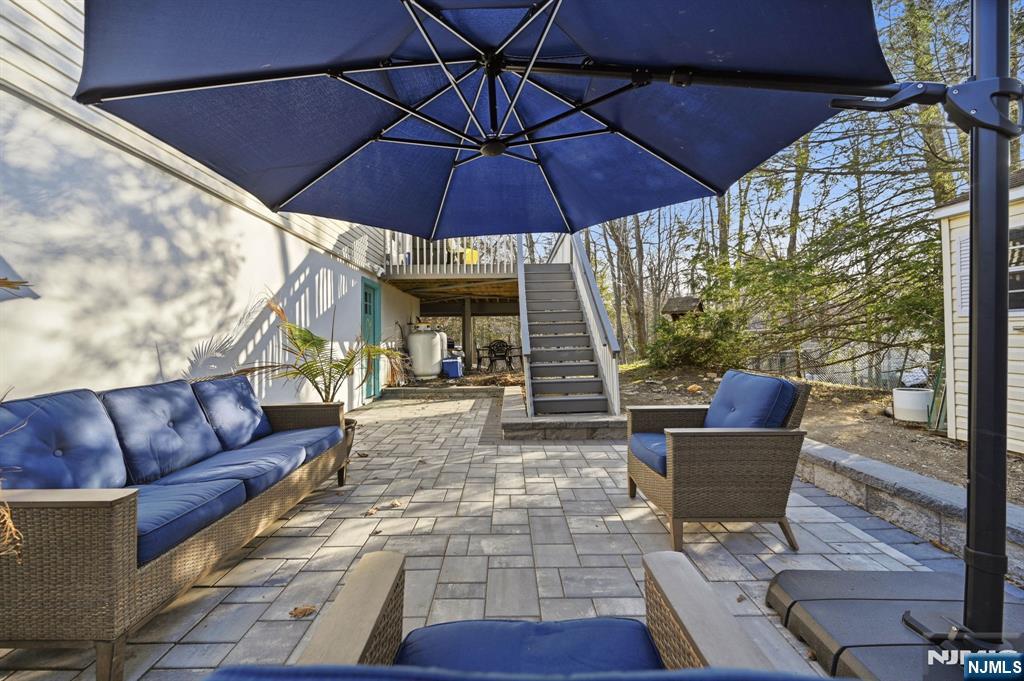 Paved patio