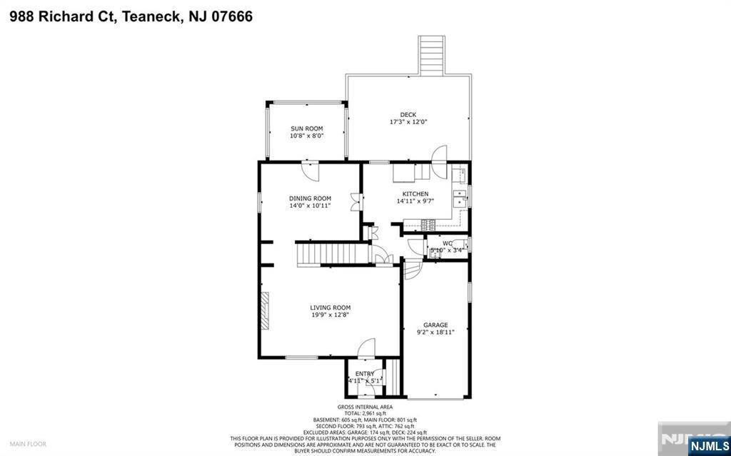 Main Level Floor Plan