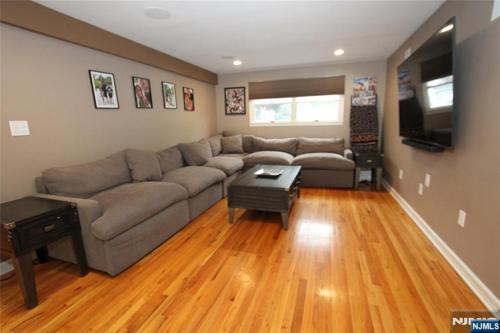 Family Room with Built in Surround Sound