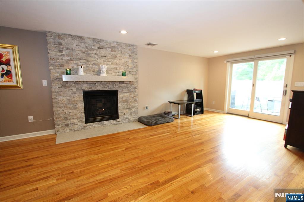 Gas Fireplace in Formal Dining Room