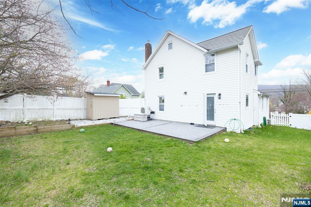 Outdoor living with a spacious yard