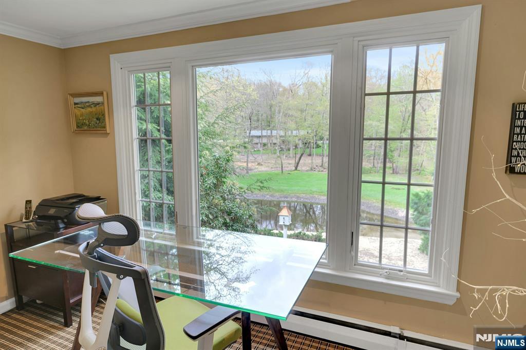 Fabulous lower level office with picturesque views