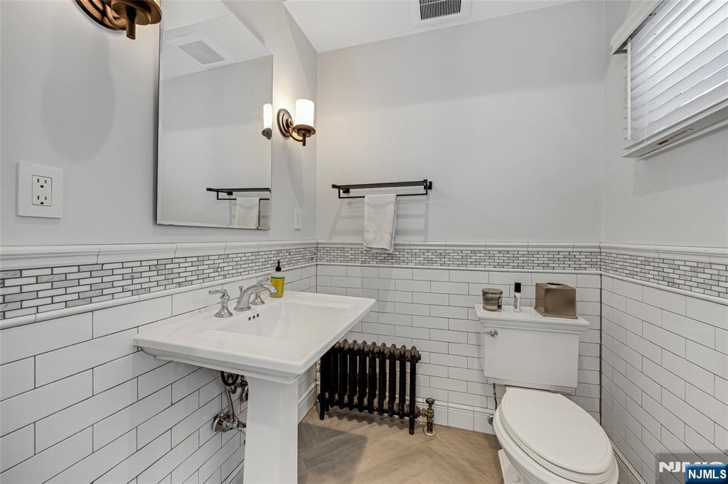 First floor powder room