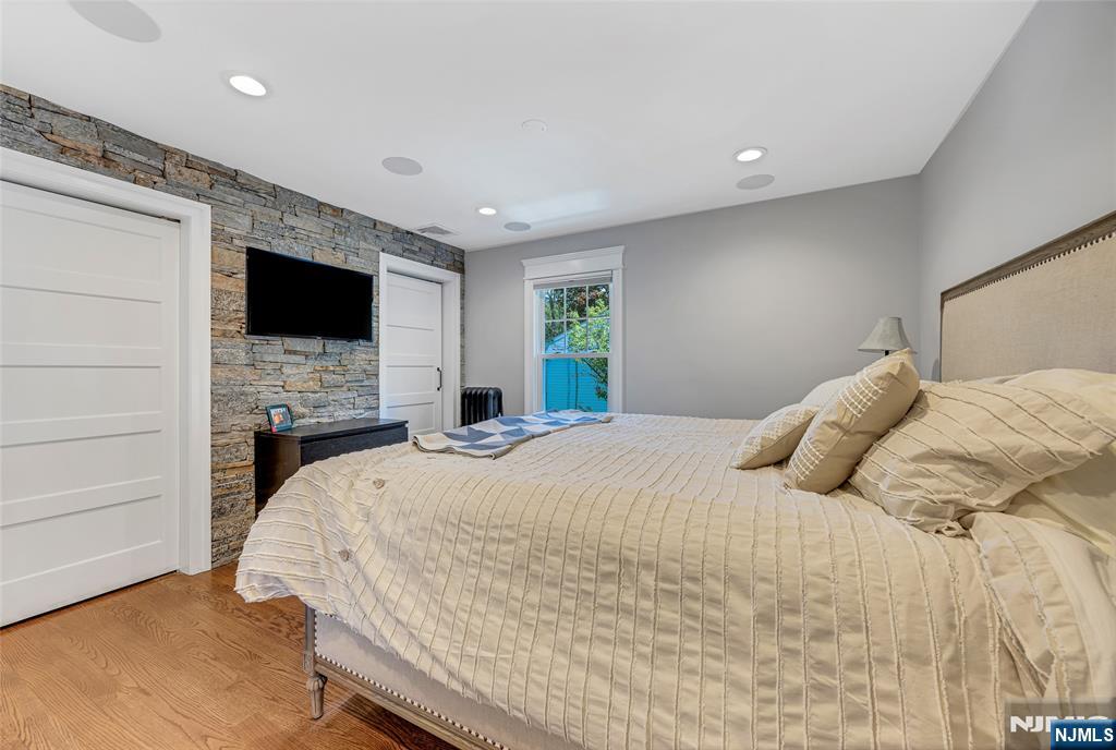 Accent wall primary bedroom